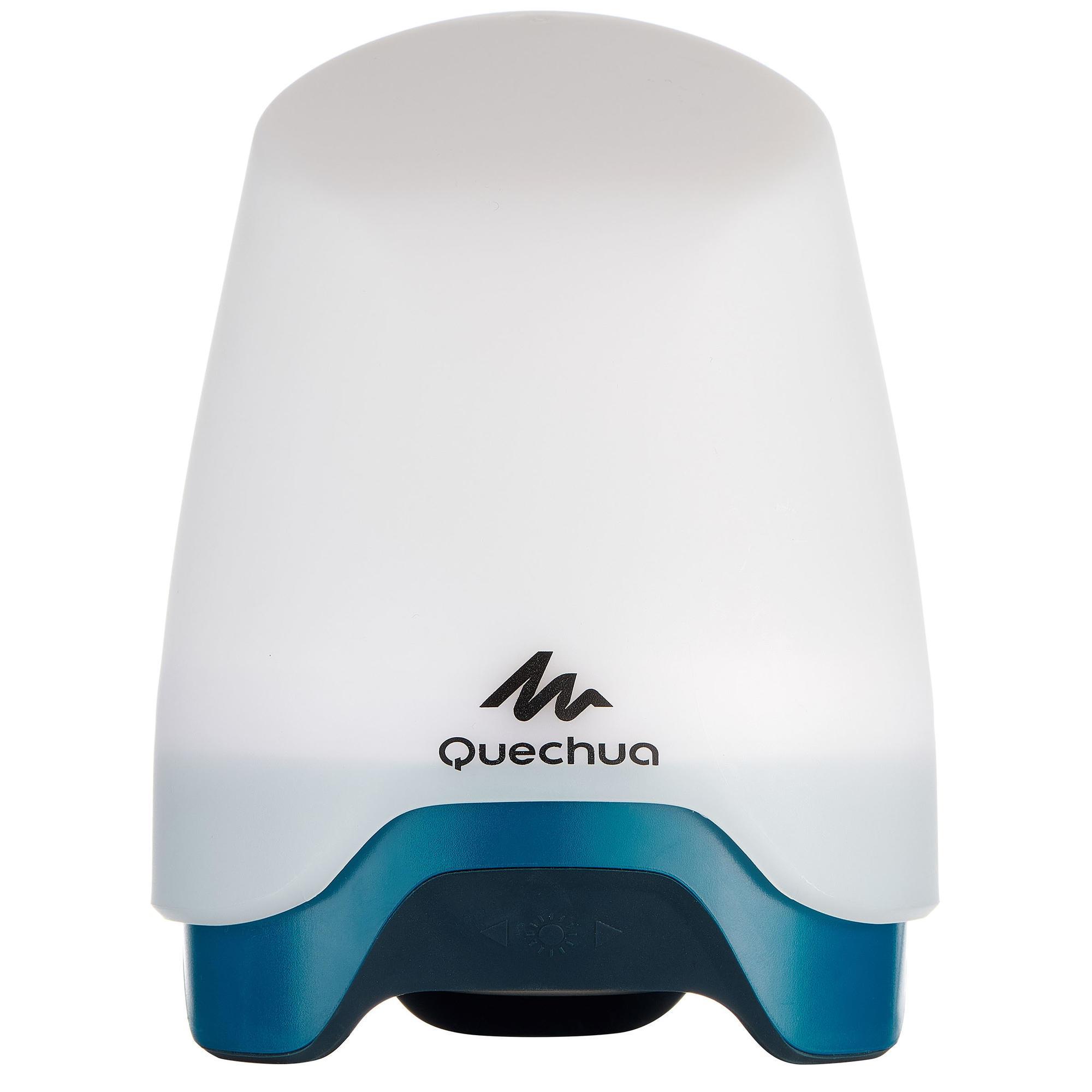 Quechua Campinglampe BL200 aufladbar 200 Lumen blau