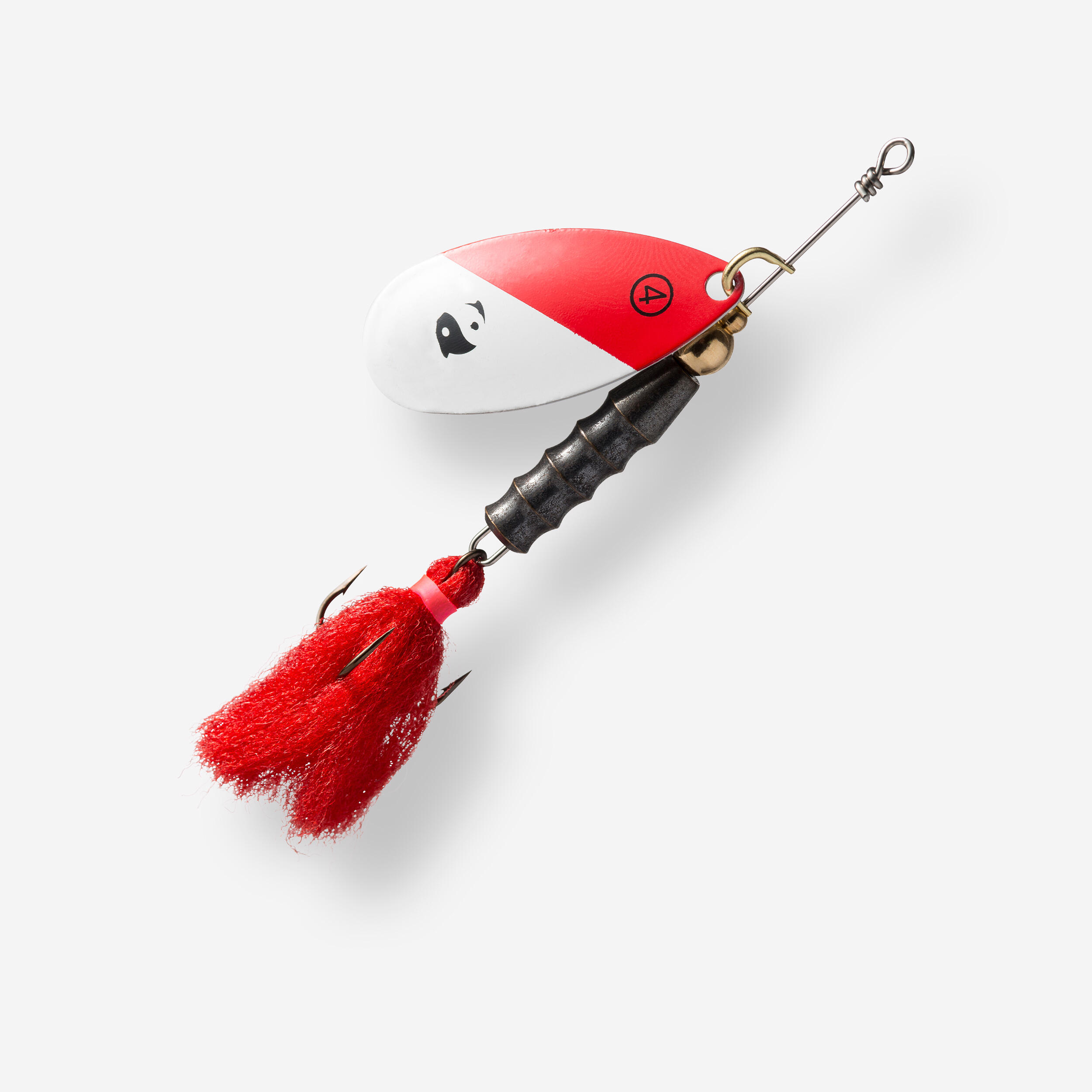 Caperlan Spinner Weta Puff Raubfischangeln Gr. 4 Red Head