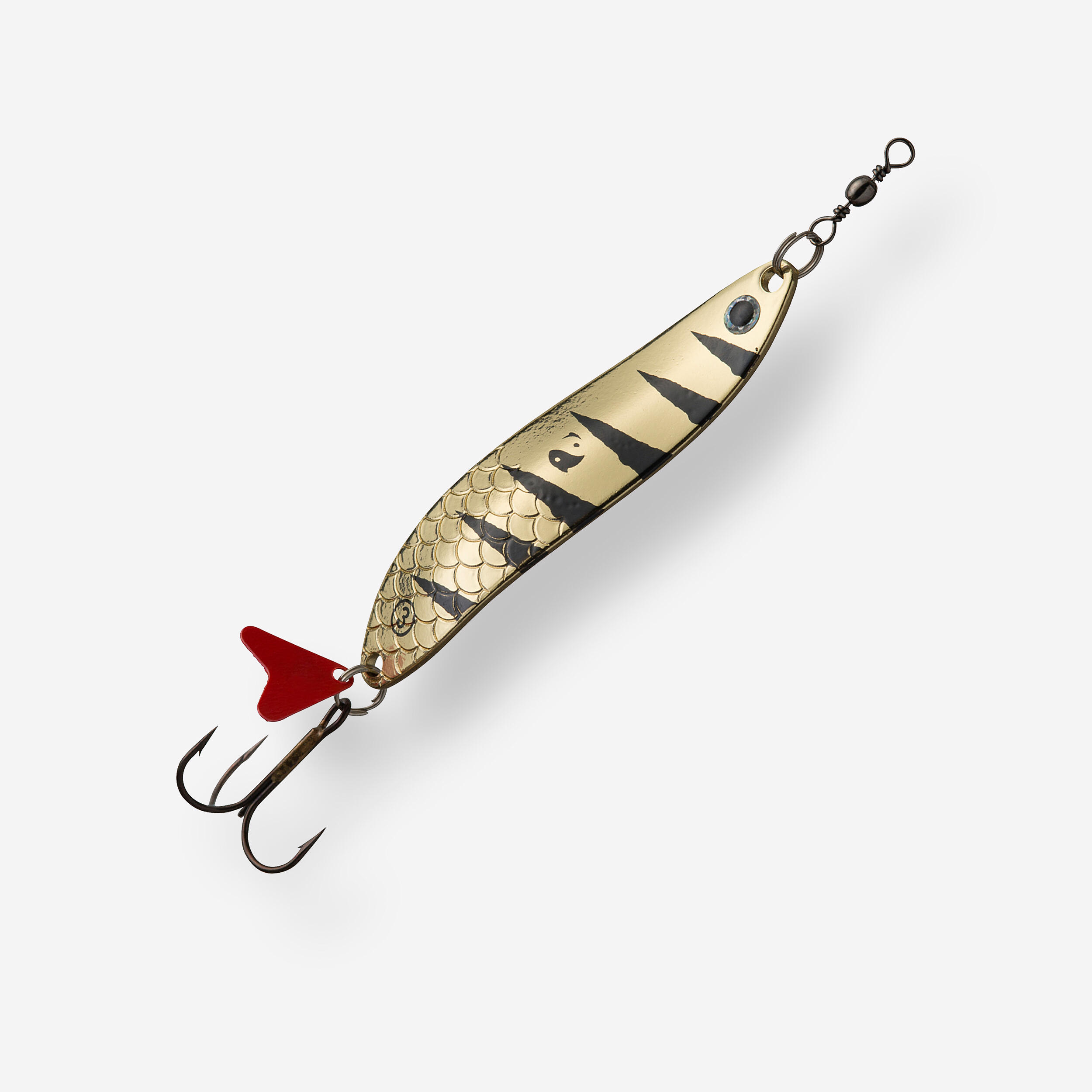 Caperlan Blinker schlängelnd Kea + 22g gold/schwarz Raubfischangeln