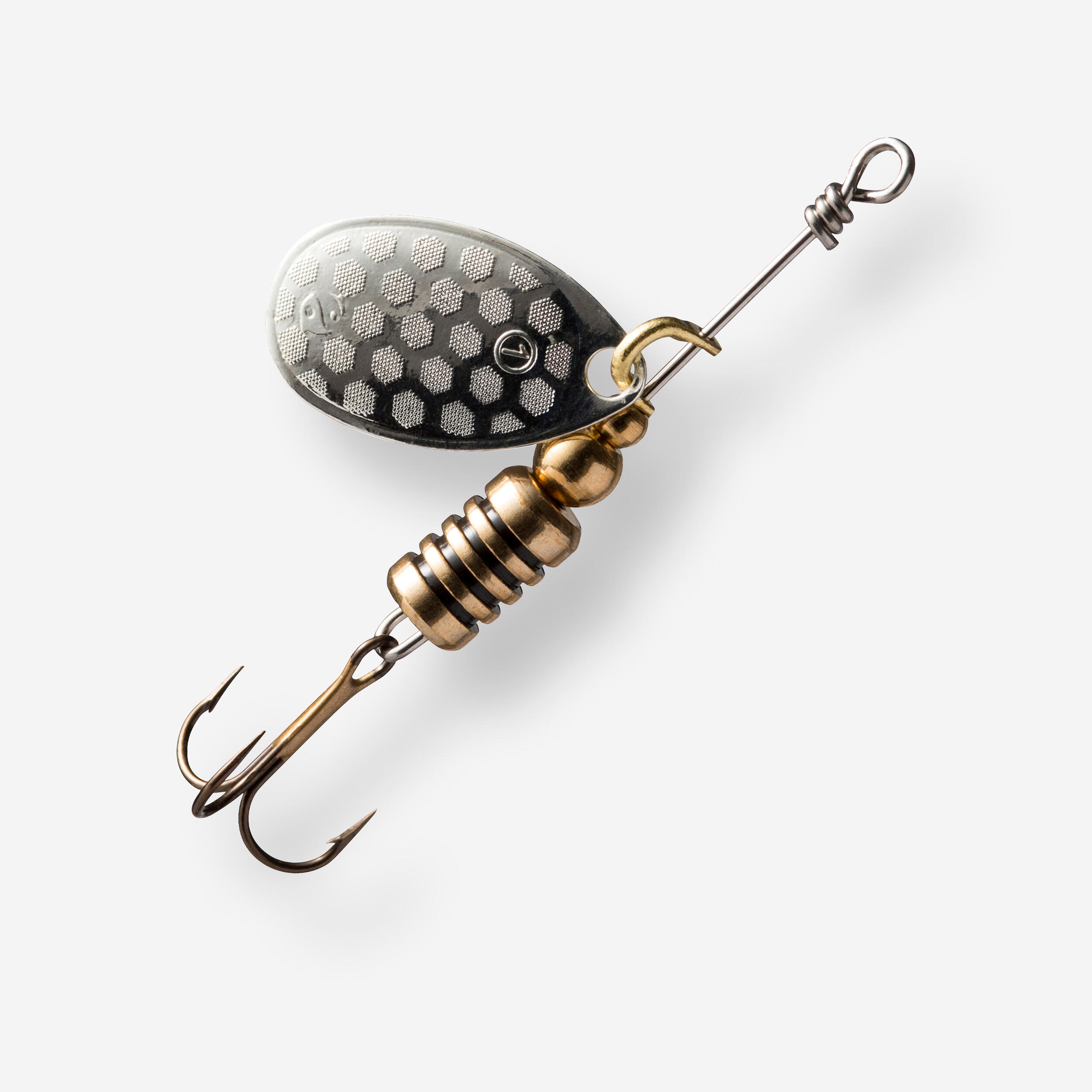 Caperlan Spinner Weta Raubfischangeln Gr. 1 silberfarben