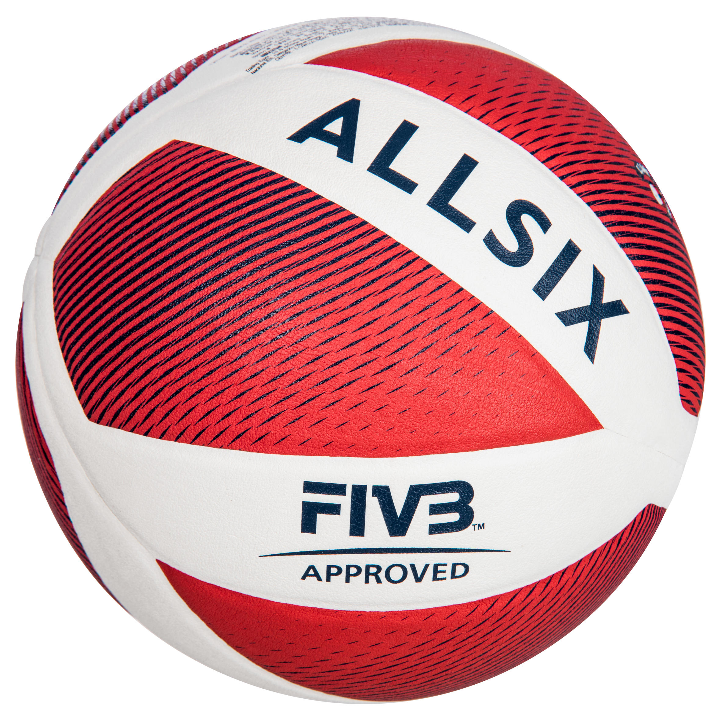 Allsix Volleyball V900 weiss/rot