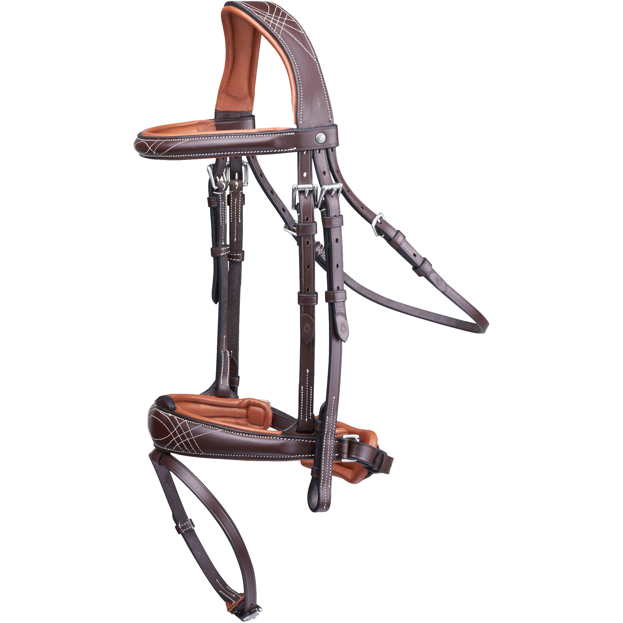 Fouganza Trense Pull Back Leder Pony/Pferd braun