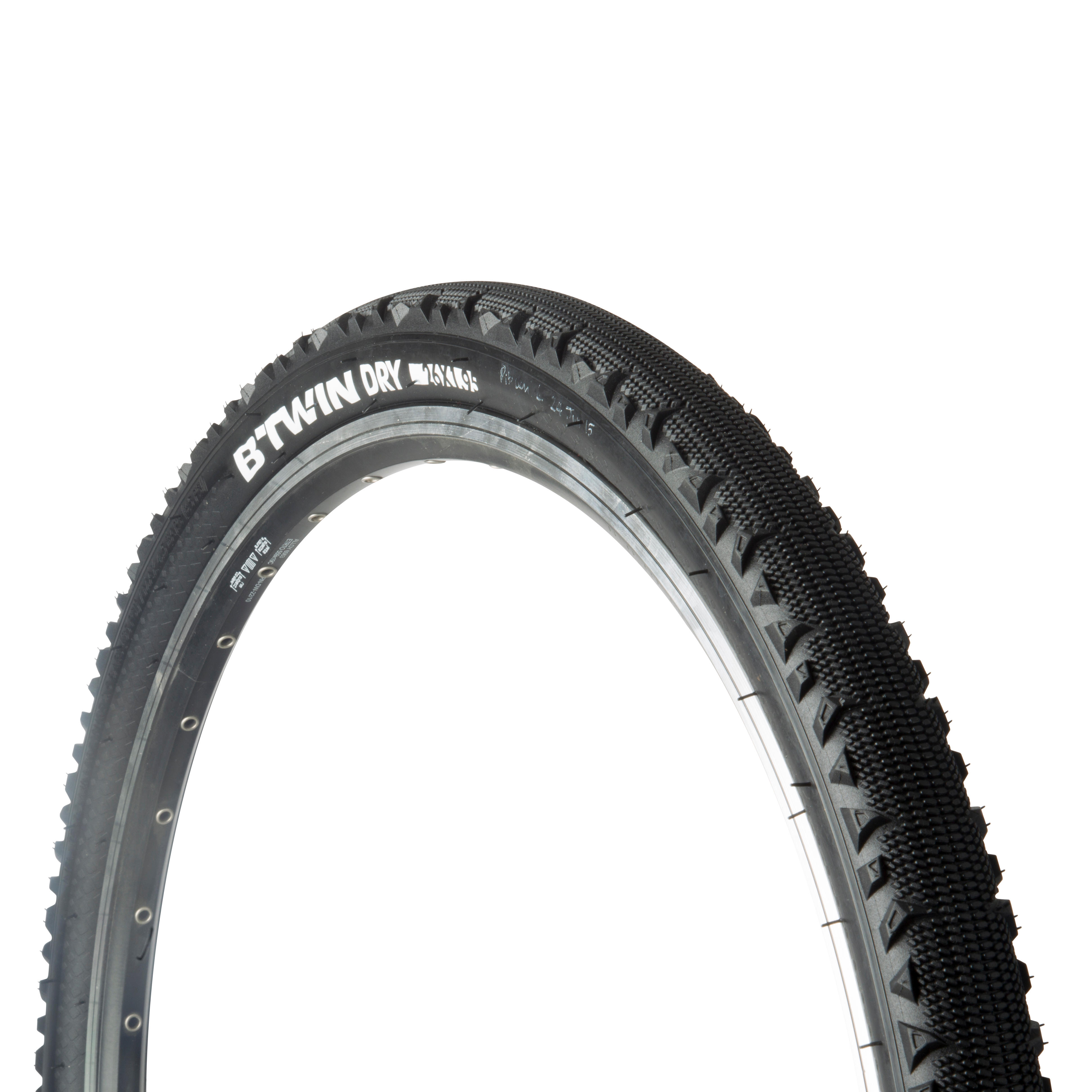 Btwin Fahrradreifen Drahtreifen Trekking 1 Speed 26 × 1,95
