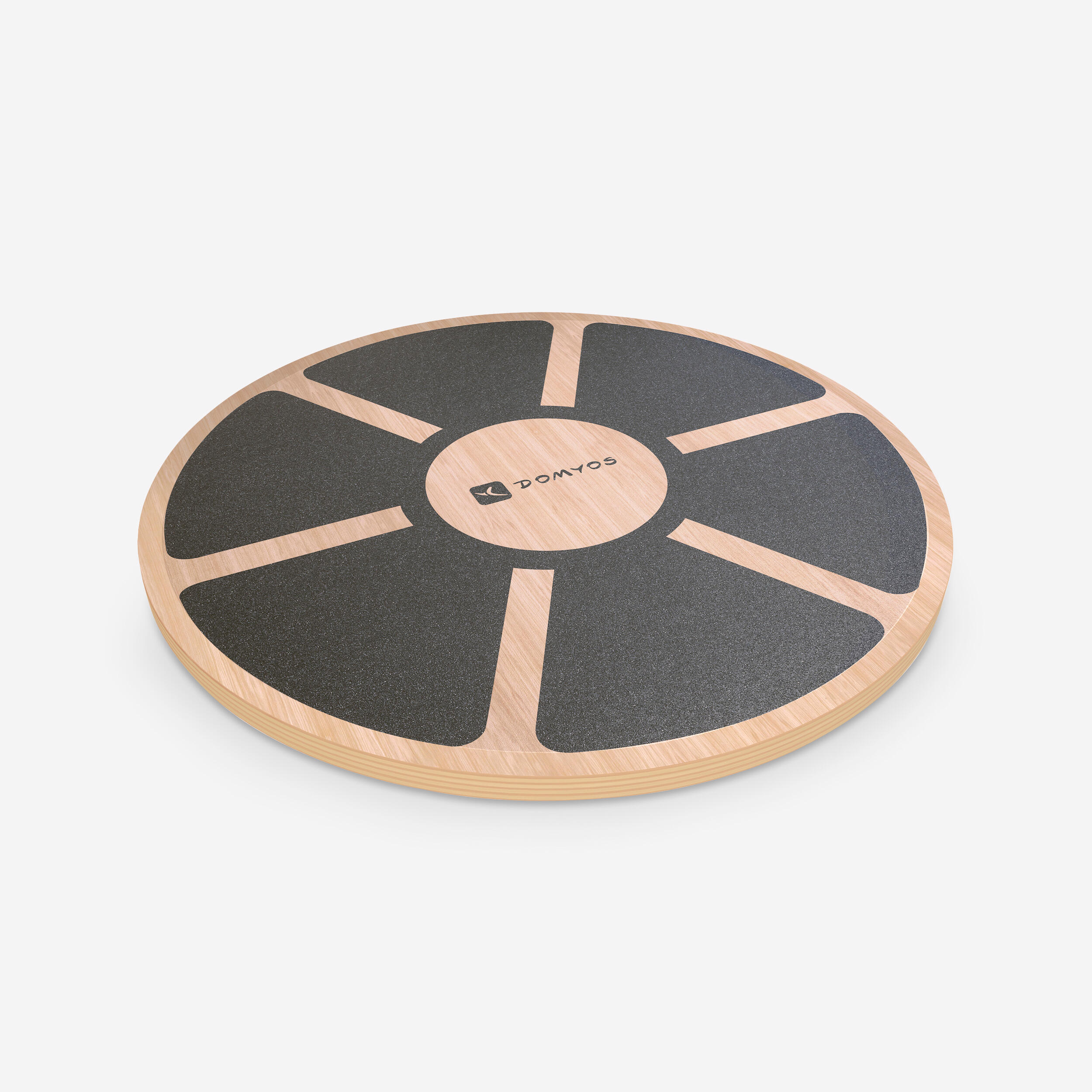 Domyos Gleichgewichtsboard Balance Board Fitness Holz Durchmesser 39,5 cm Höhe 7,5 cm