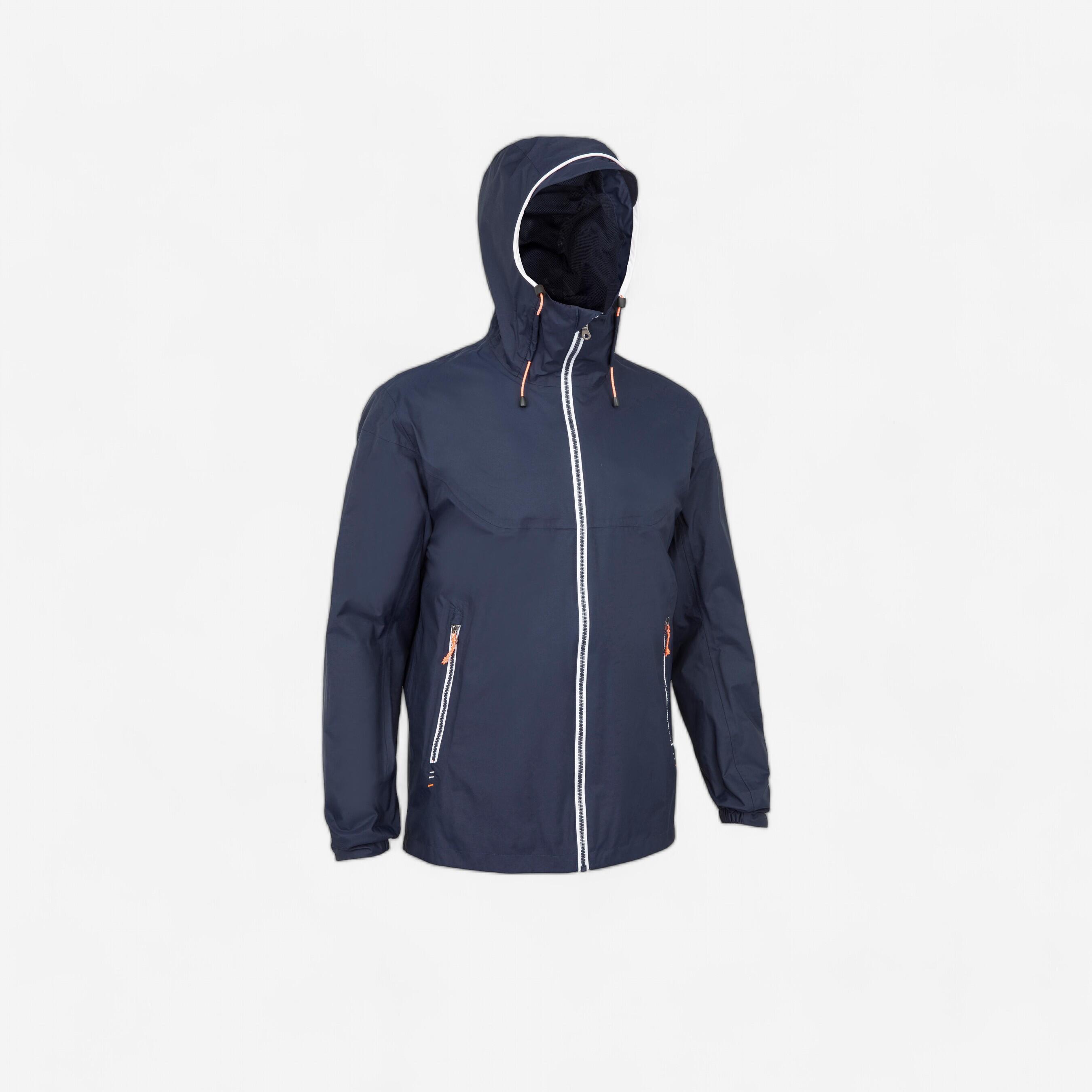 Tribord Regenjacke Segeln Herren 100 wasserdicht marineblau
