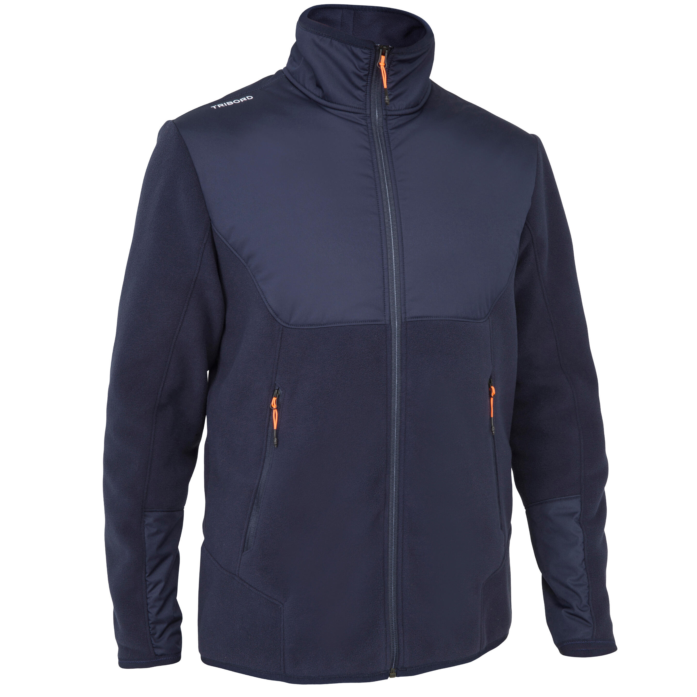 Tribord Fleecejacke Segeln Sailing 500 warm Herren grau