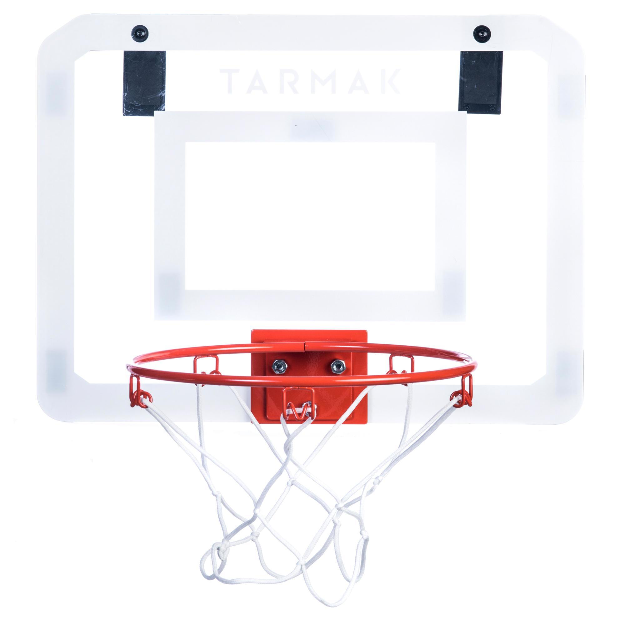 Tarmak Kinder Basketballkorb Wandbefestigung - Set Mini B weiss/rot