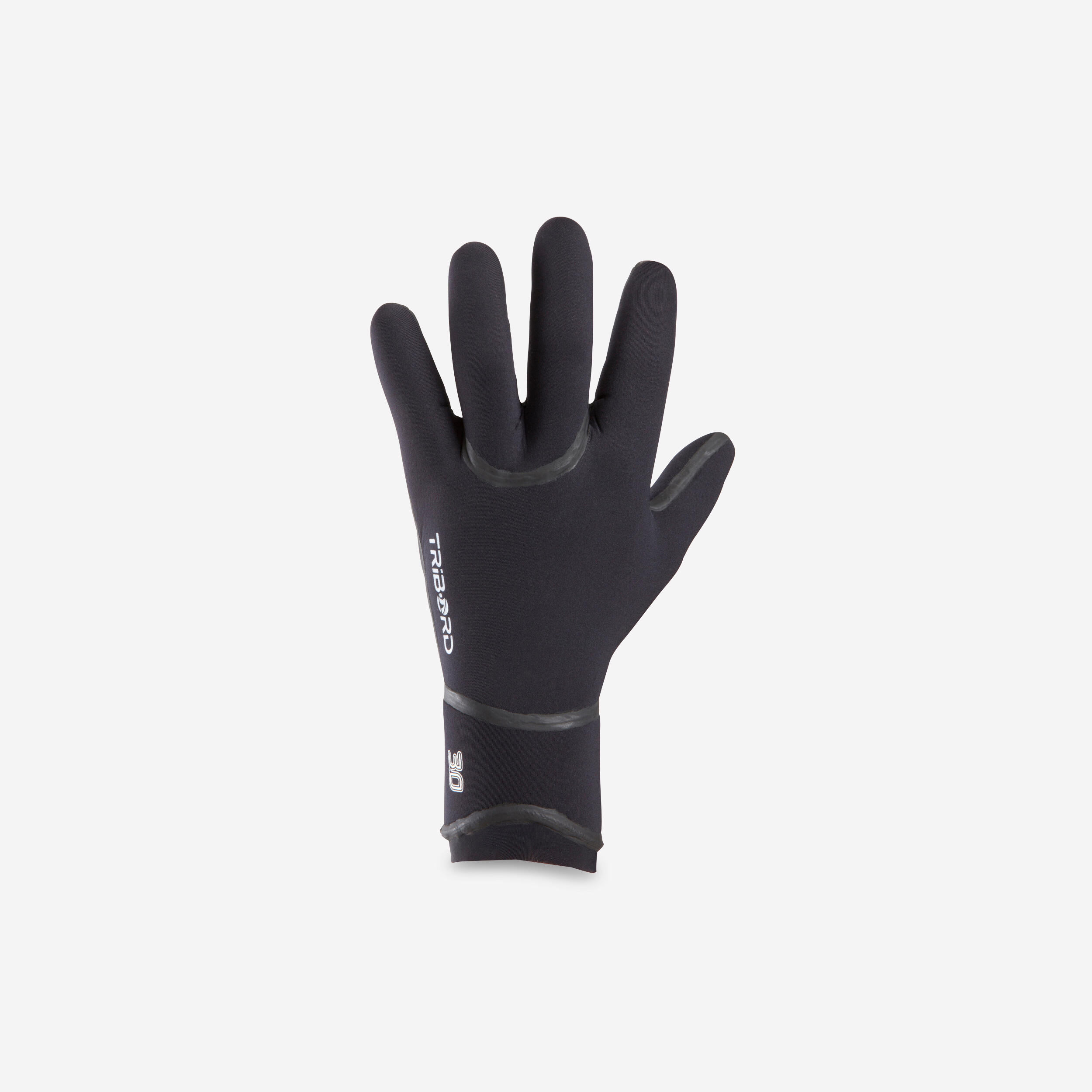 Olaian Neoprenhandschuhe Surfen 3 mm schwarz