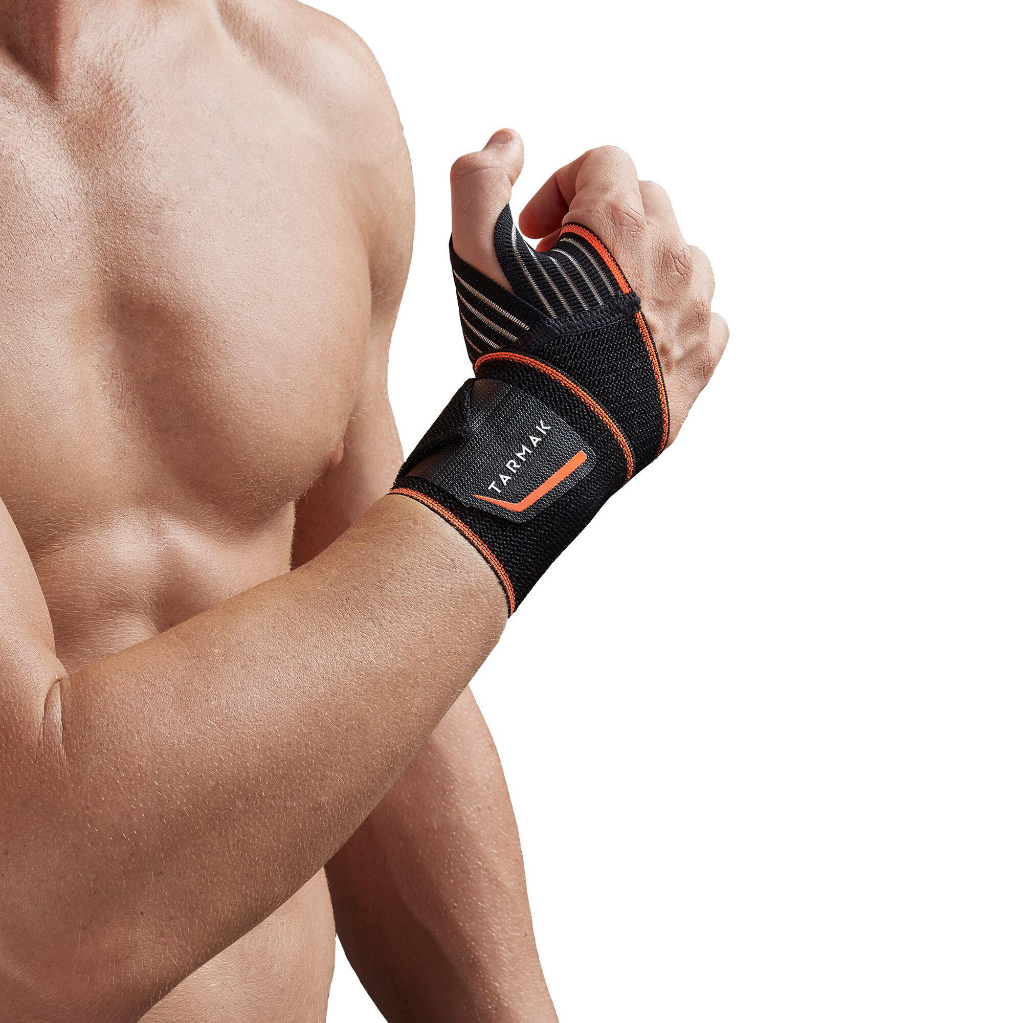 Tarmak Handgelenkbandage Soft 300 links/rechts Damen/Herren schwarz