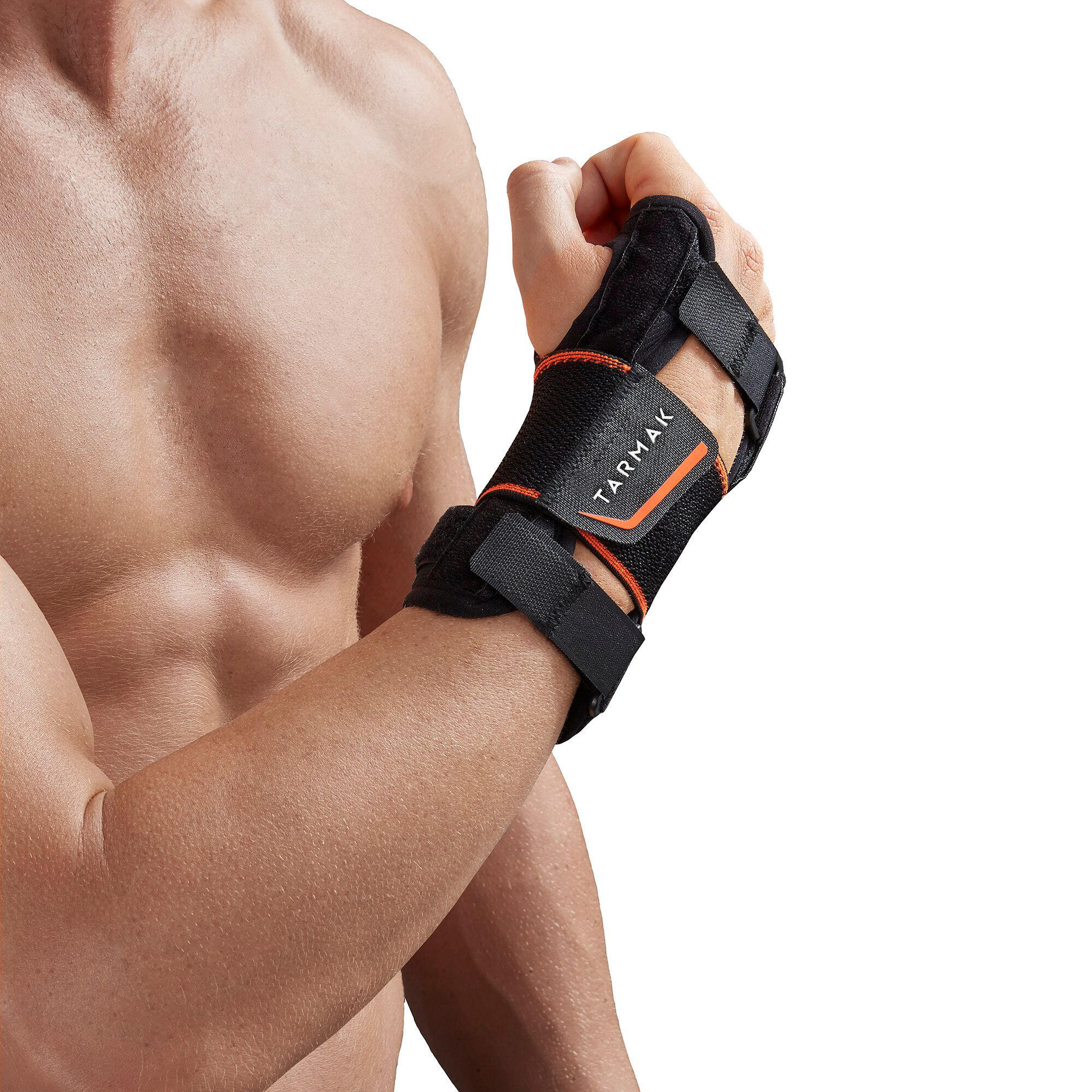 Tarmak Handgelenkbandage Strong 700 links/rechts Erwachsene schwarz