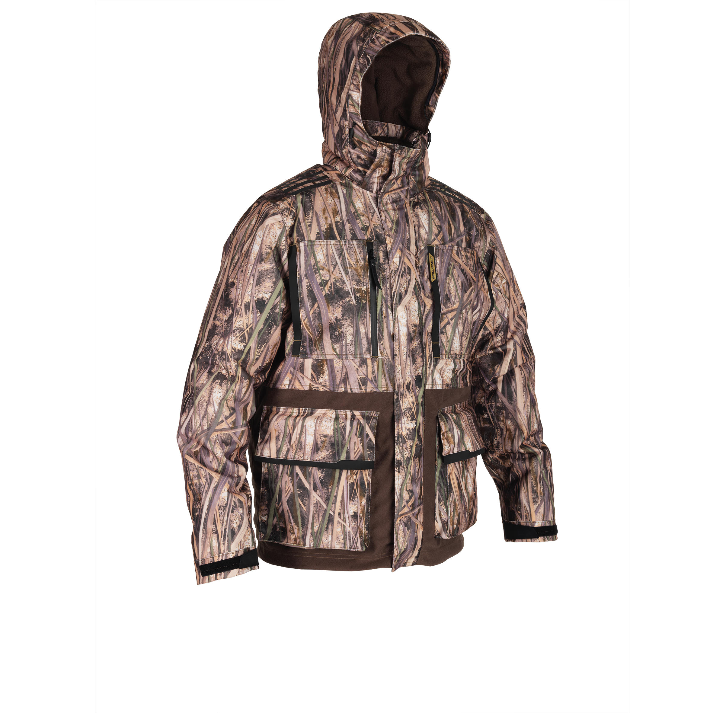 Solognac Jagdjacke / Regenjacke 500 warm Camouflage Schilf