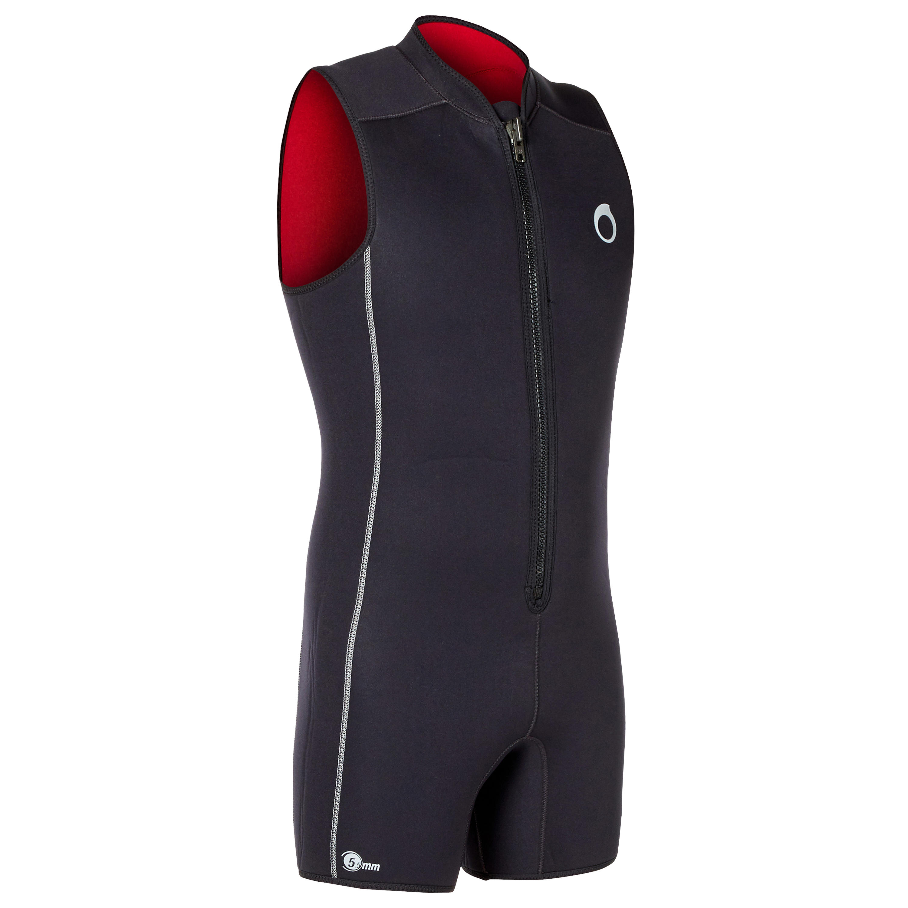 Subea Überzieh-Shorty Tauchen SCD Neopren 5,5 mm schwarz/rot