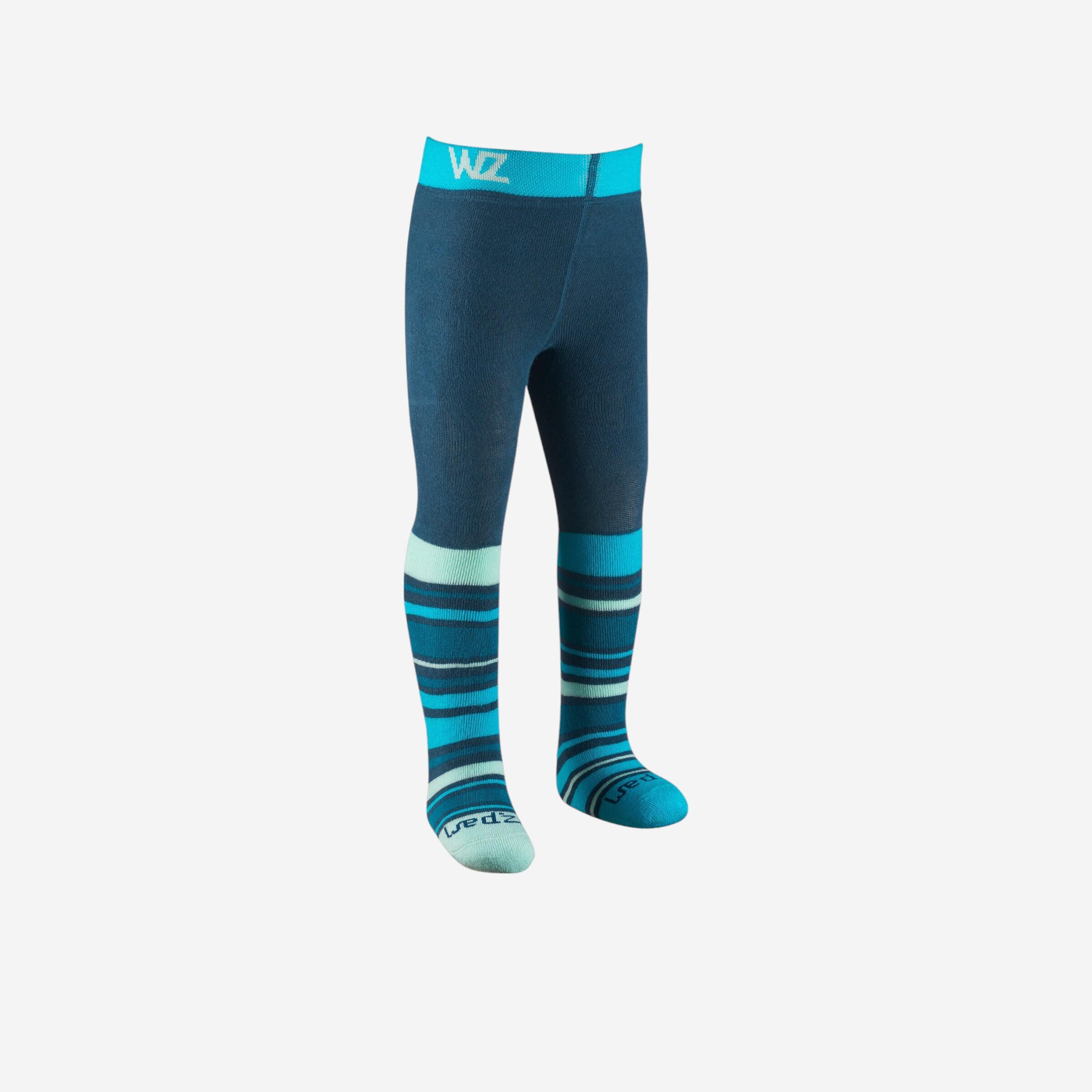 Wedze Skiunterwäsche Funktionshose warm Baby blau