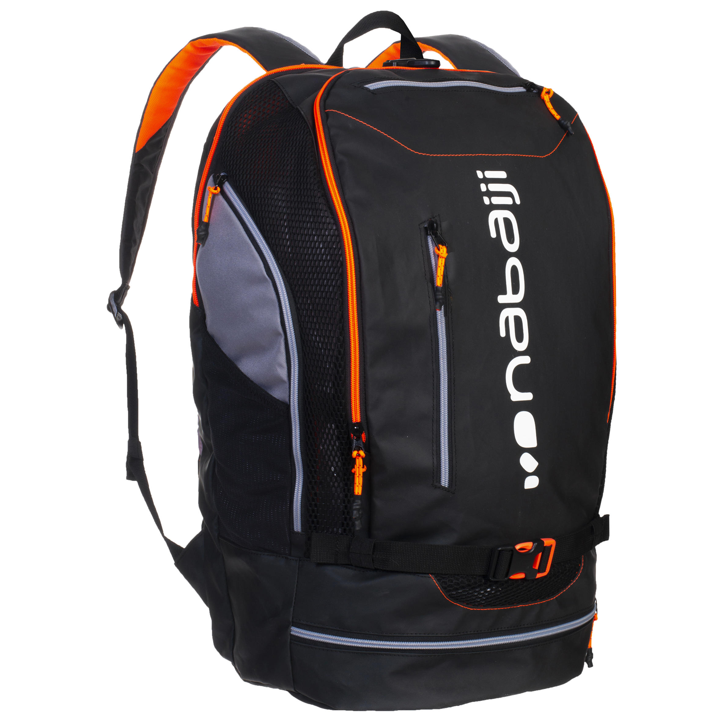 Nabaiji Schwimmrucksack 900 40 L schwarz/neonorange
