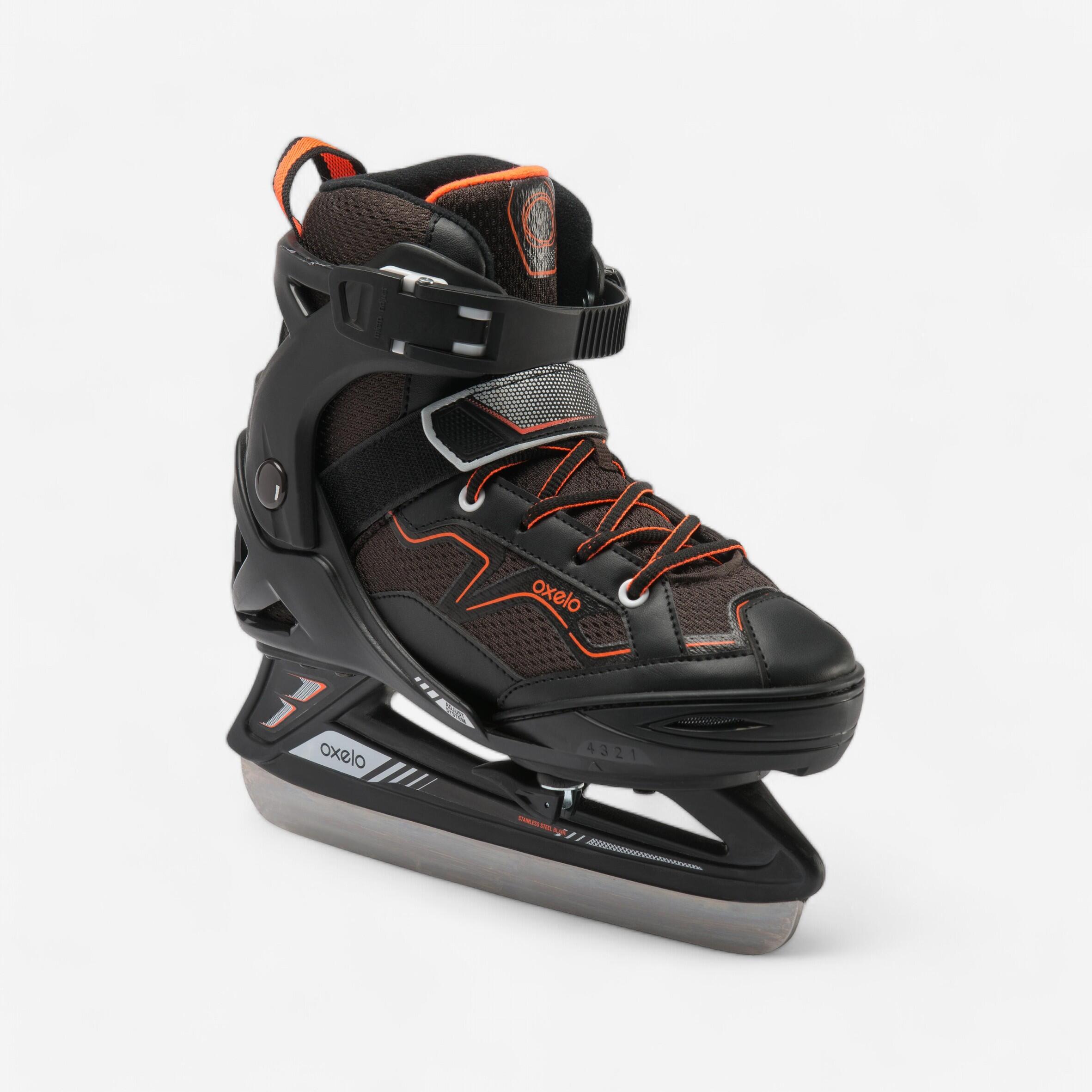 Oxelo Schlittschuhe Fit 100 Kinder grau/türkis