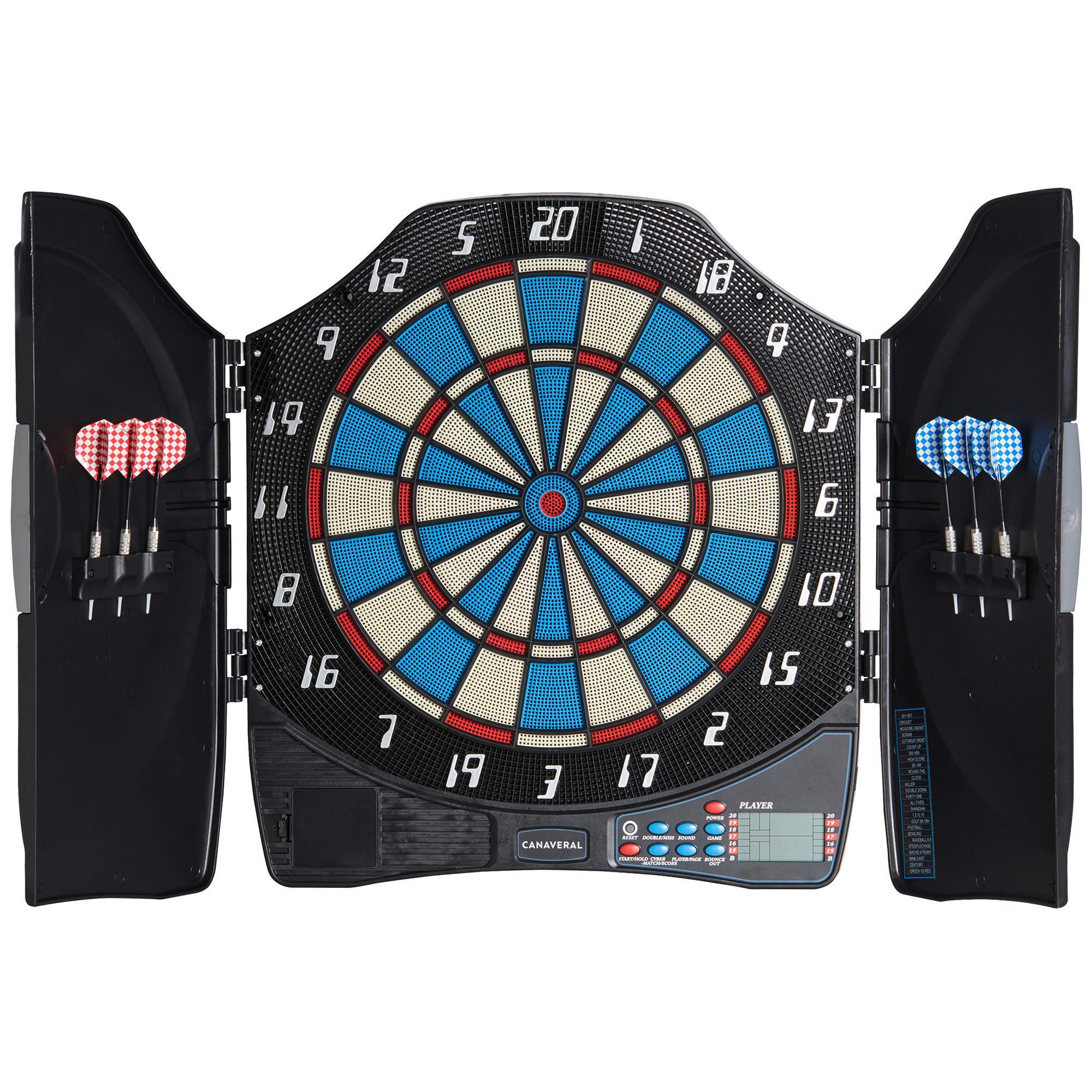 Canaveral Dartscheibe ED 310 Softdart elektronisch mit 6 Pfeilen