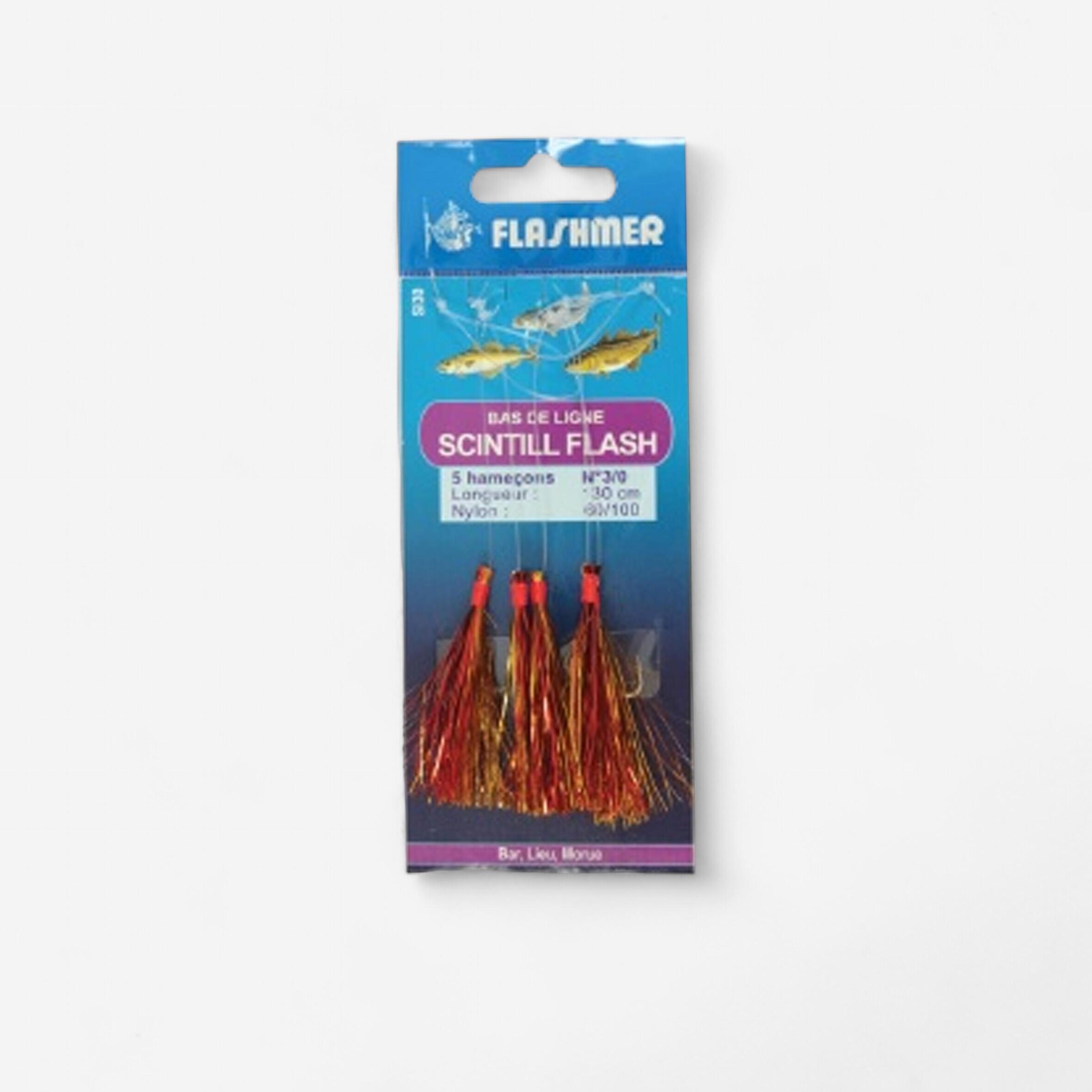 Flashmer Paternoster Scintiflash 5 Haken Nr. 2 rot