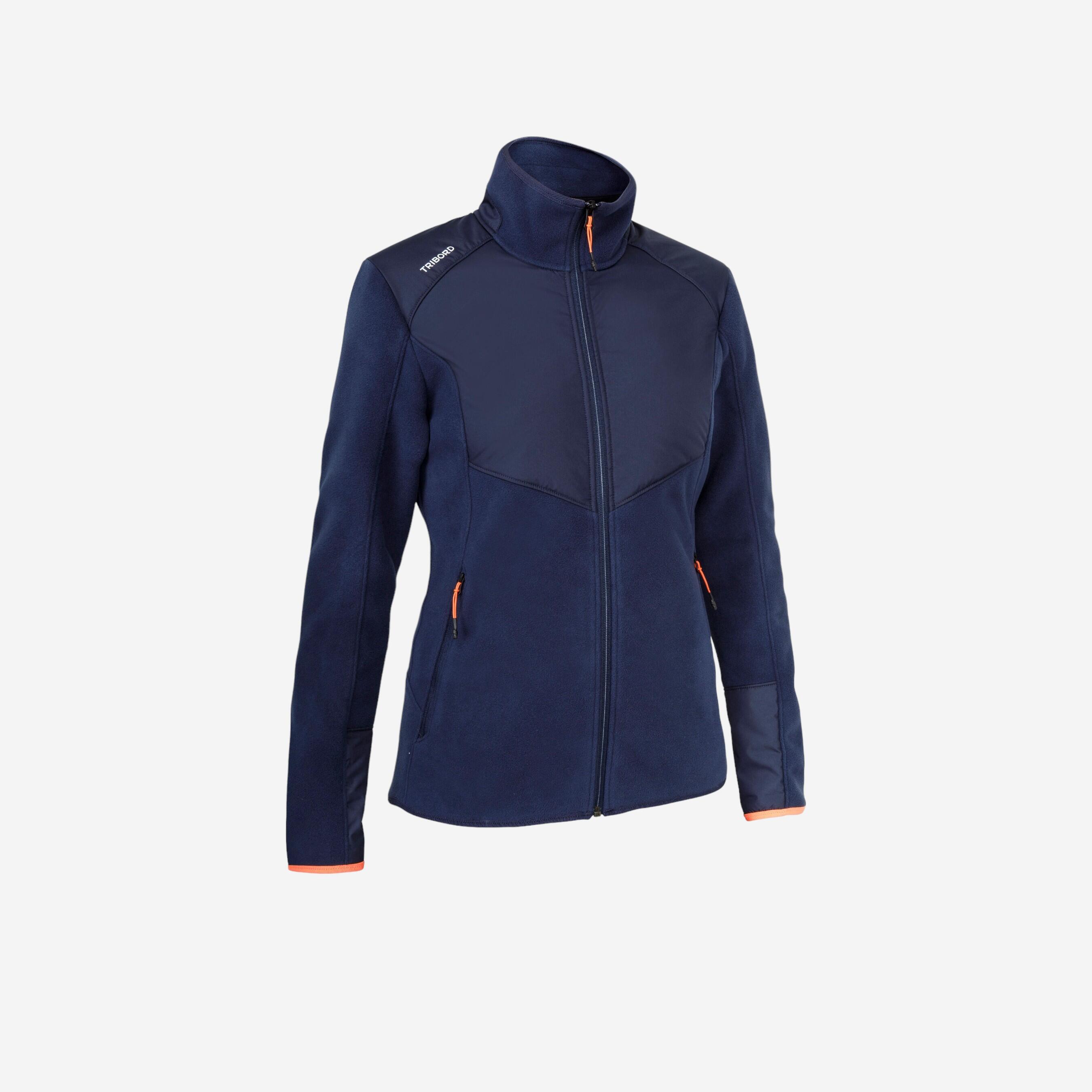 Tribord Fleecejacke Segeln Sailing 500 warm Damen marineblau