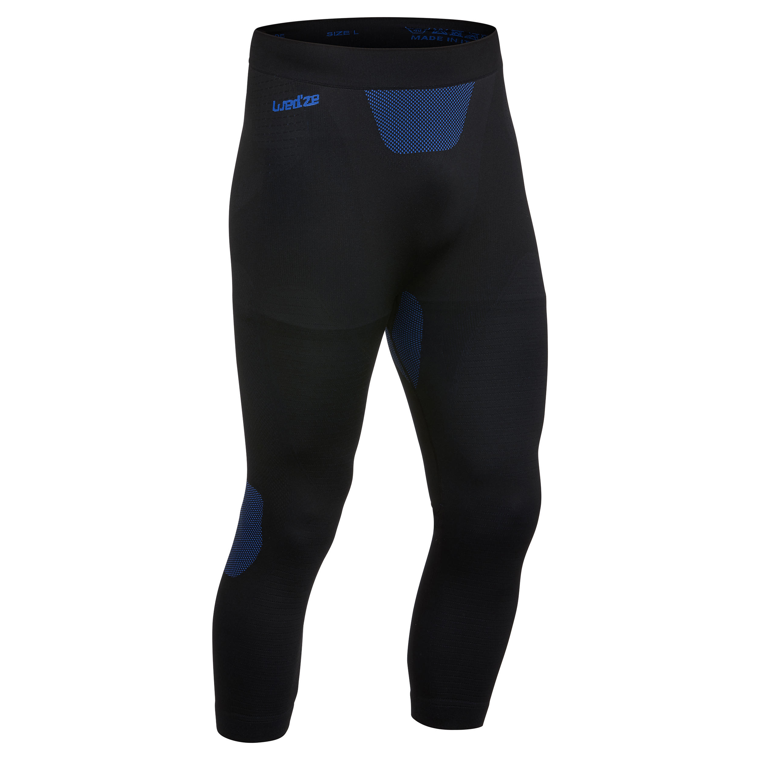 Wedze Skiunterwäsche Funktionshose Herren Seamless - BL 580 I-Soft schwarz/blau