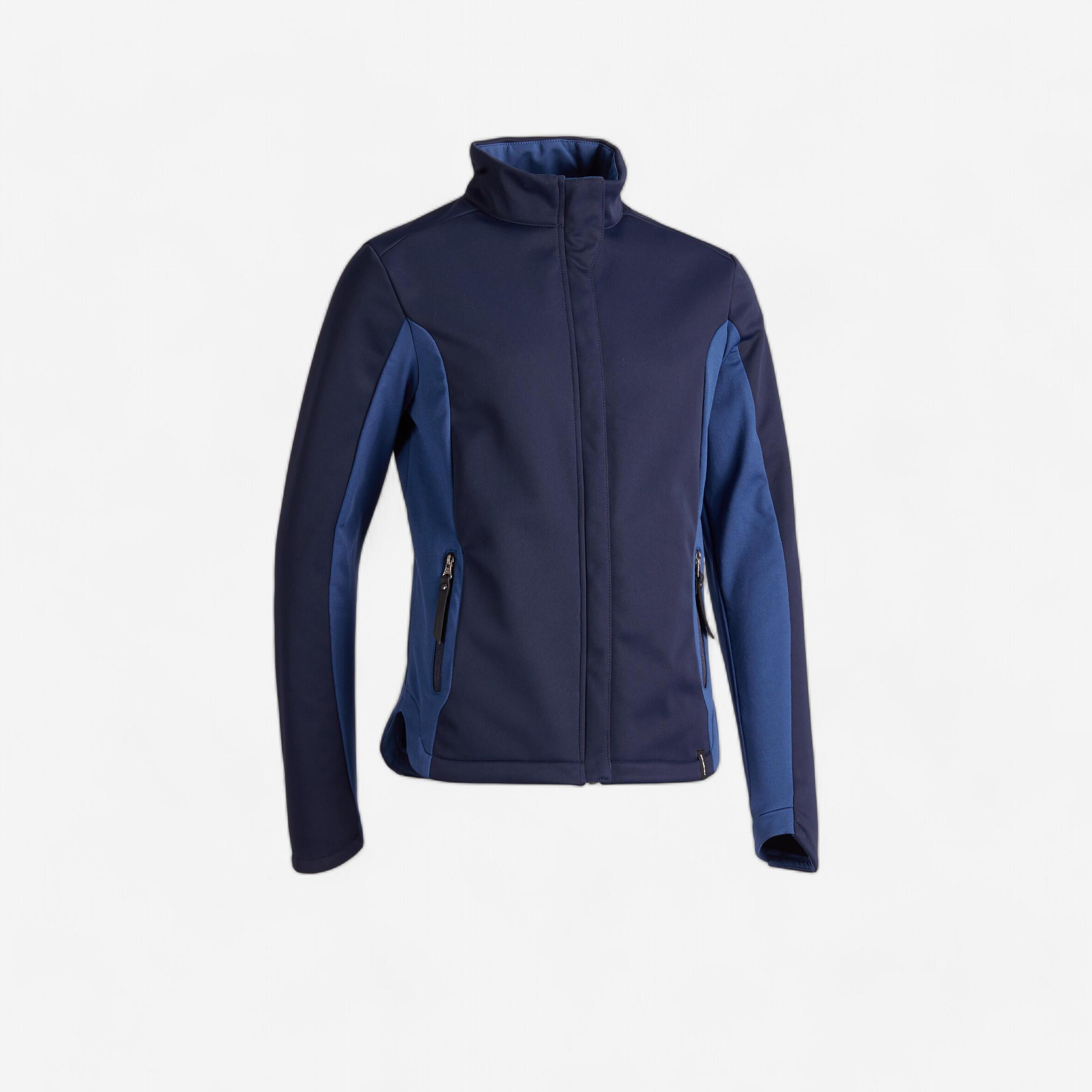 Fouganza Reitjacke Softshelljacke 500 Kinder marineblau