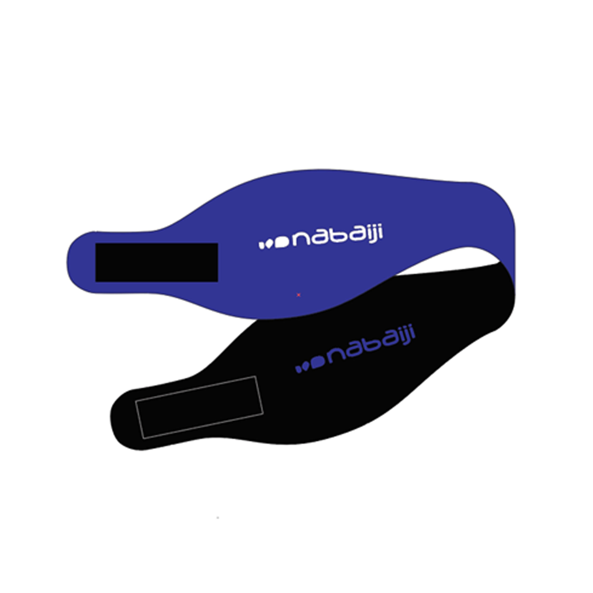 Nabaiji Schwimm-Stirnband Gr. S wendbar Neopren türkis/schwarz