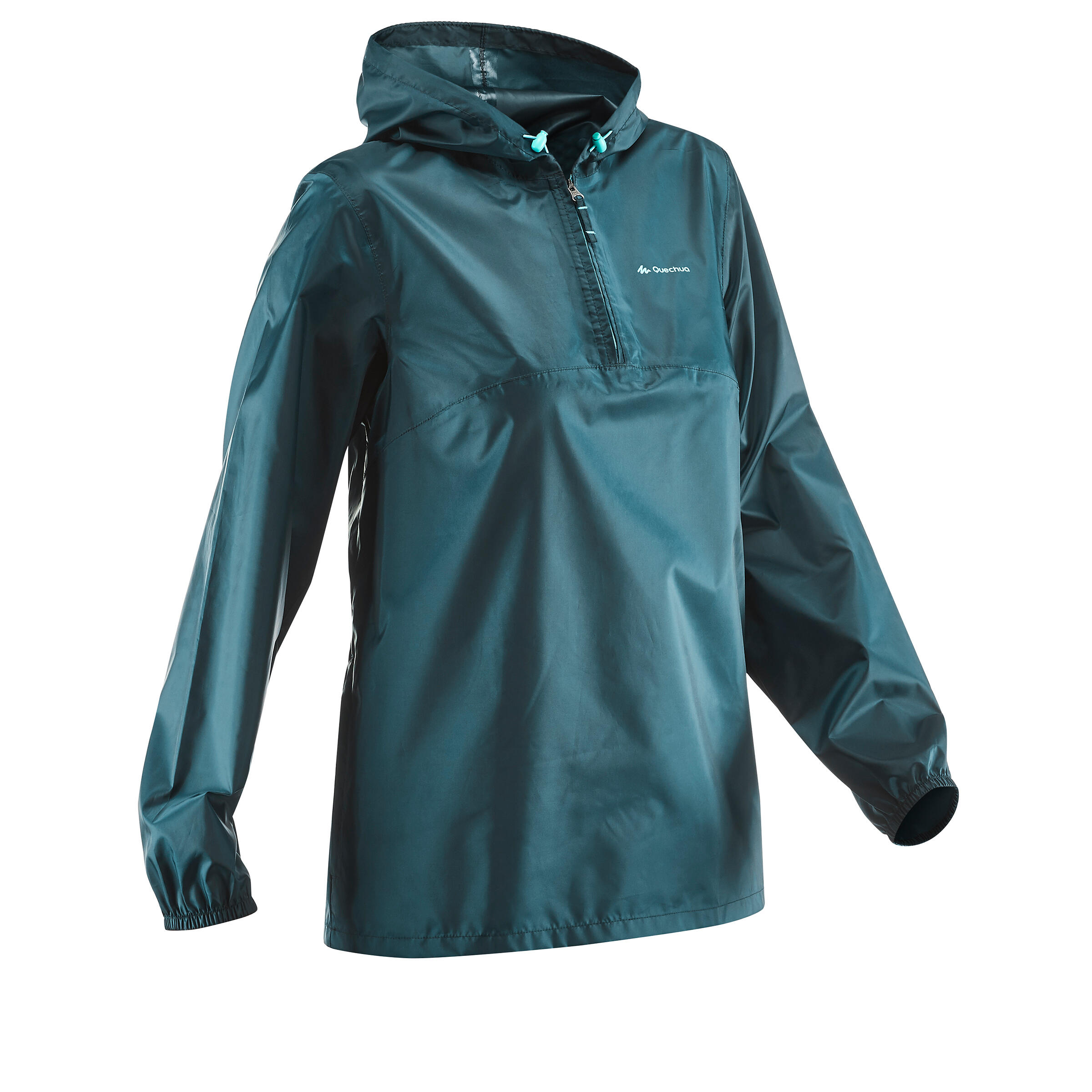 Quechua Regenjacke Naturwandern Raincut Damen blau