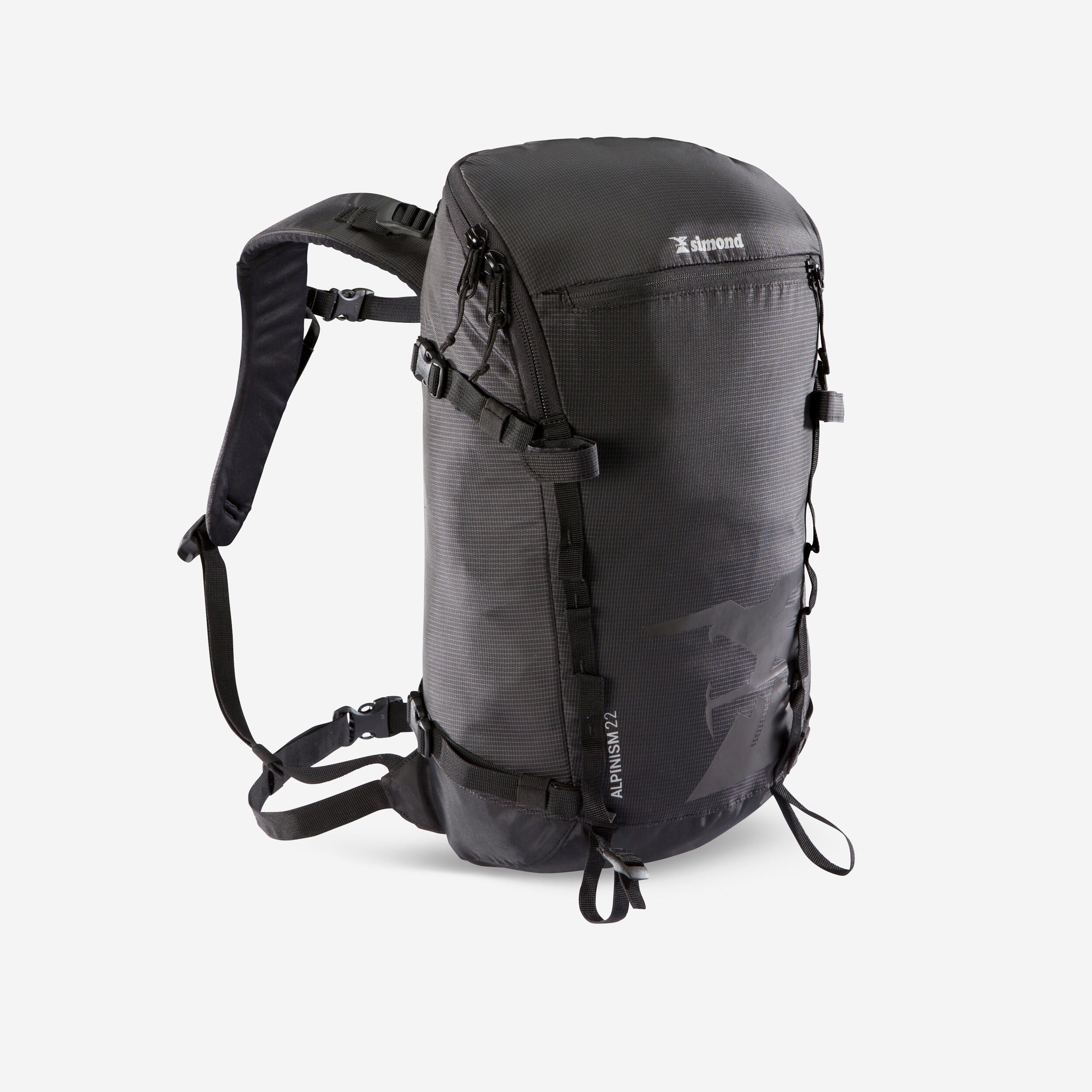 Simond Tourenrucksack Alpinism 22 Liter schwarz