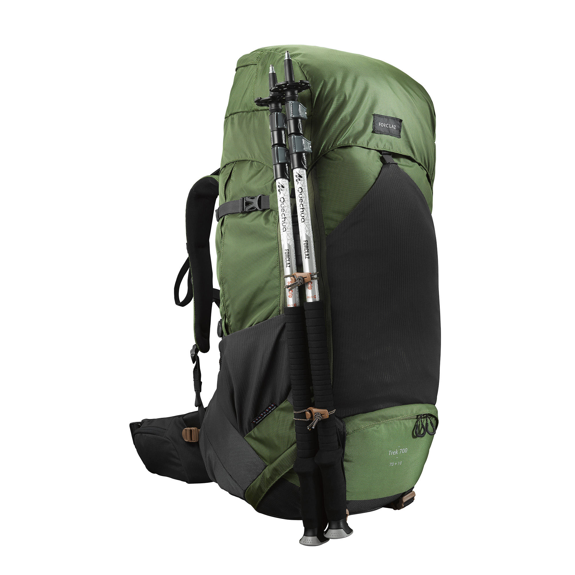 Forclaz Trekkingrucksack Trek 500 Herren 70+10 Liter grün