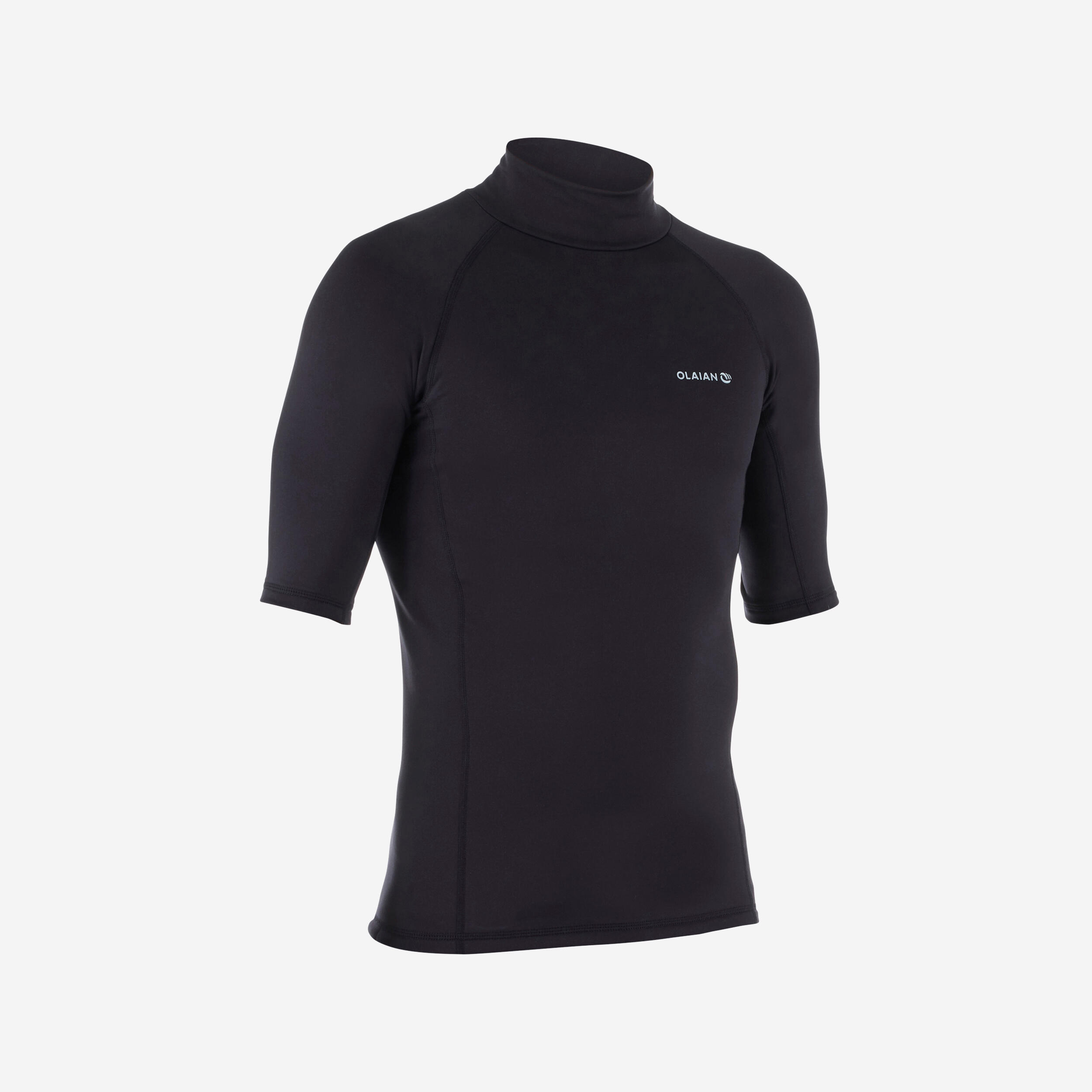 Olaian UV-Shirt Herren UV-Schutz 50+ 900 mit Flecce schwarz