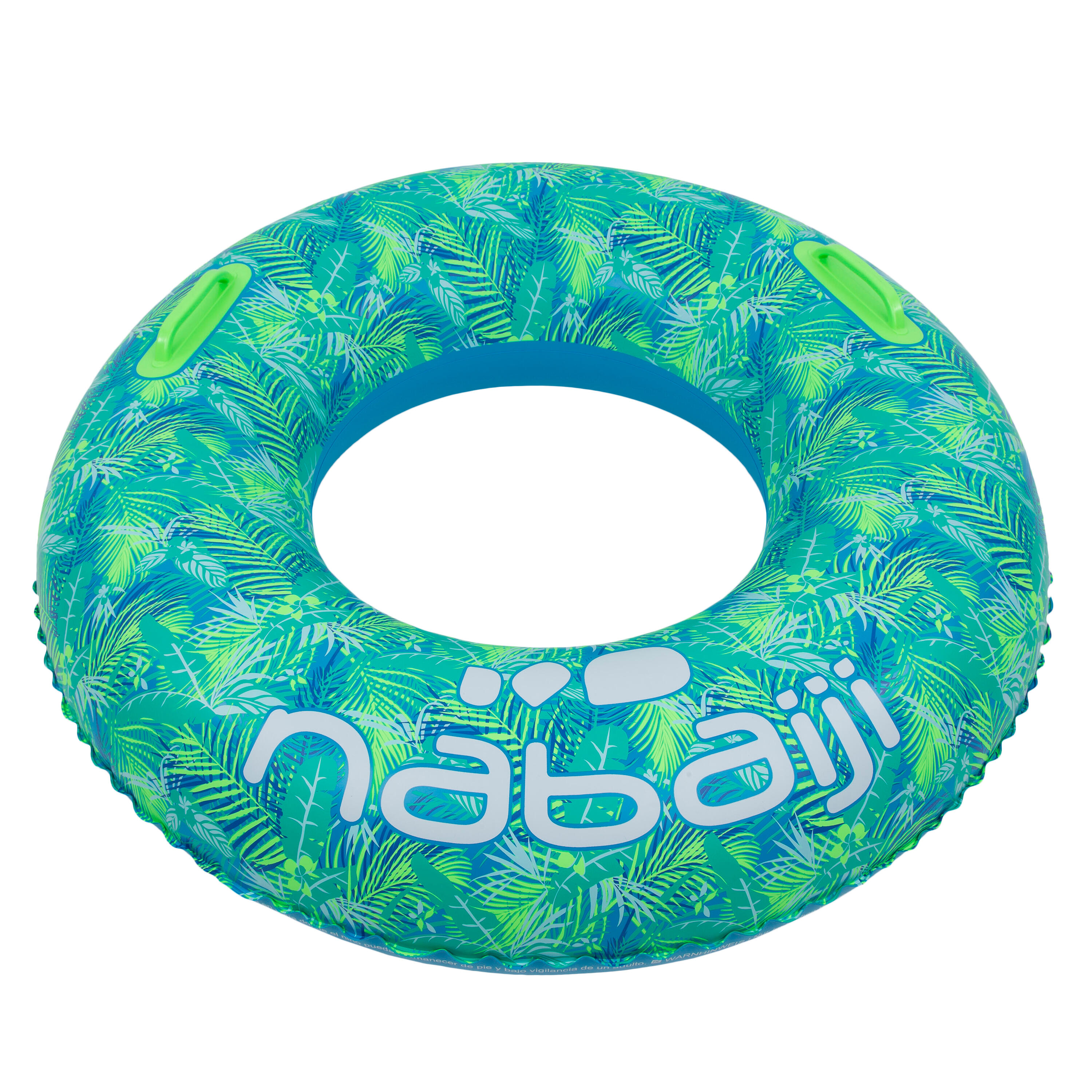 Nabaiji Schwimmring aufblasbar Erwachsene/Kinder mit Griffen 92 cm