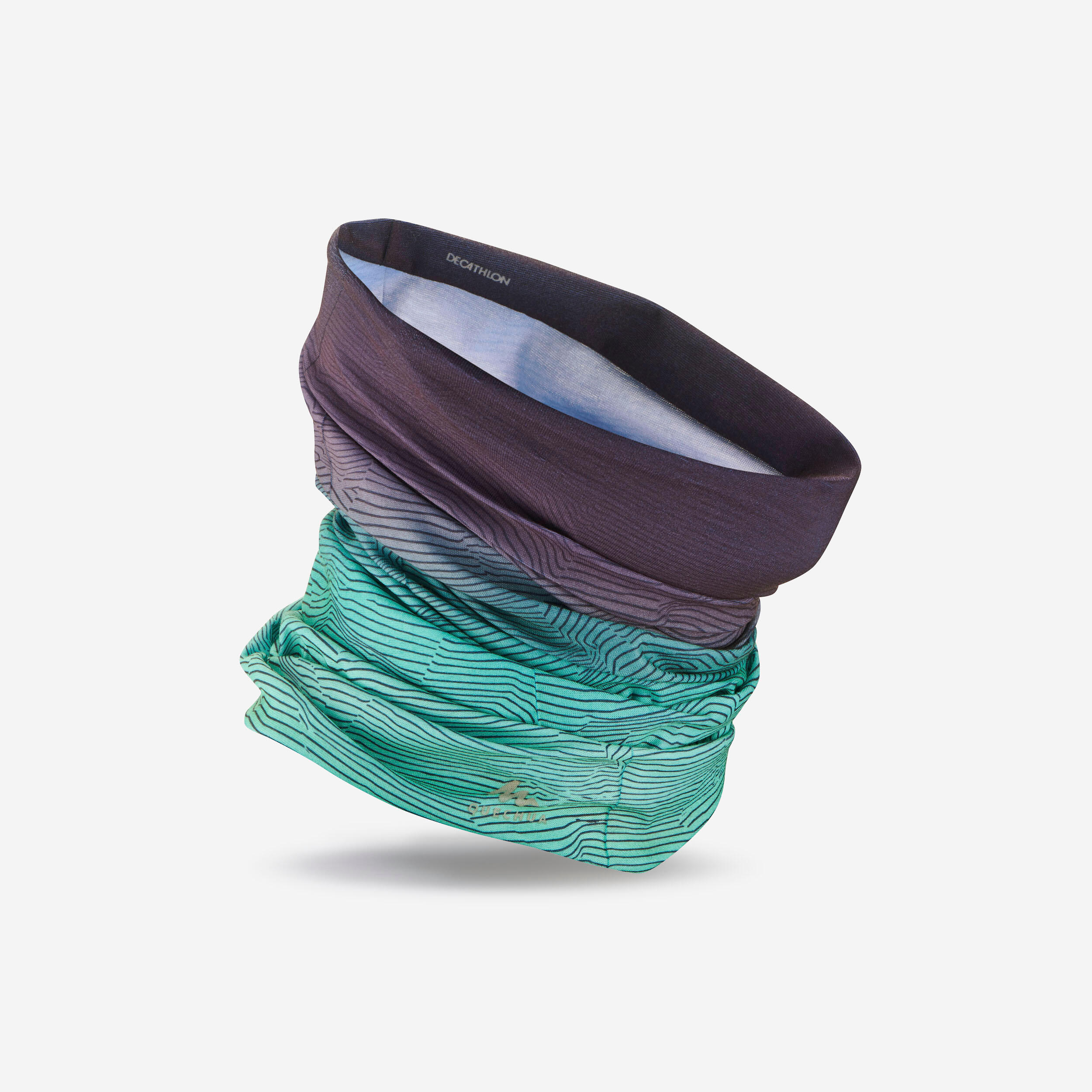 Quechua Multifunktionstuch Bergwandern MH500 Kinder türkis