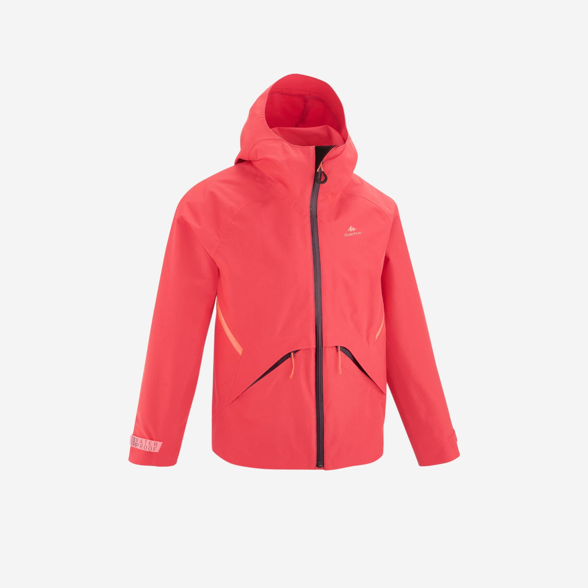 Quechua Wanderjacke MH550 Wasserdicht Kinder Gr. 122–170 koralle