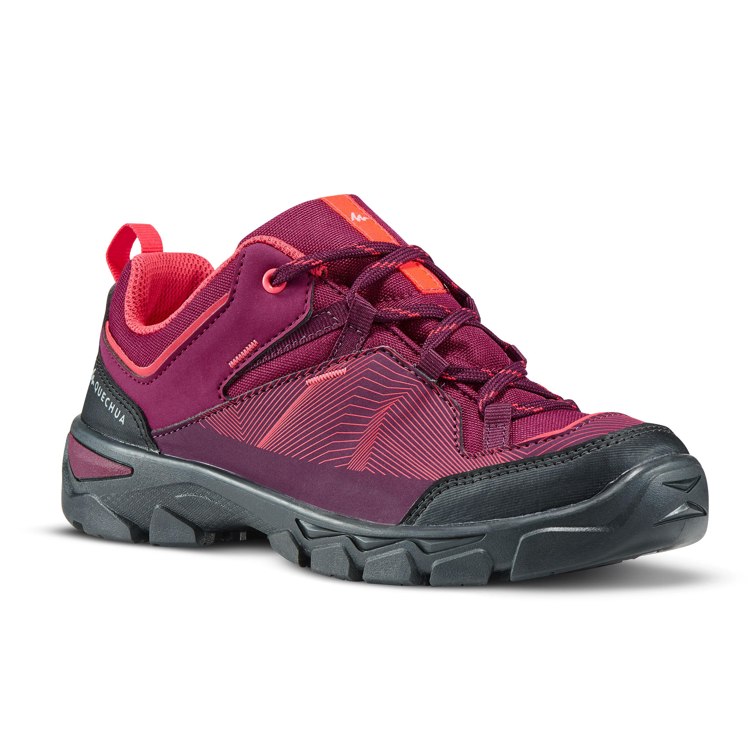 Quechua Wanderschuhe MH120 niedrig Schnürung Kinder Gr. 35–38 violett