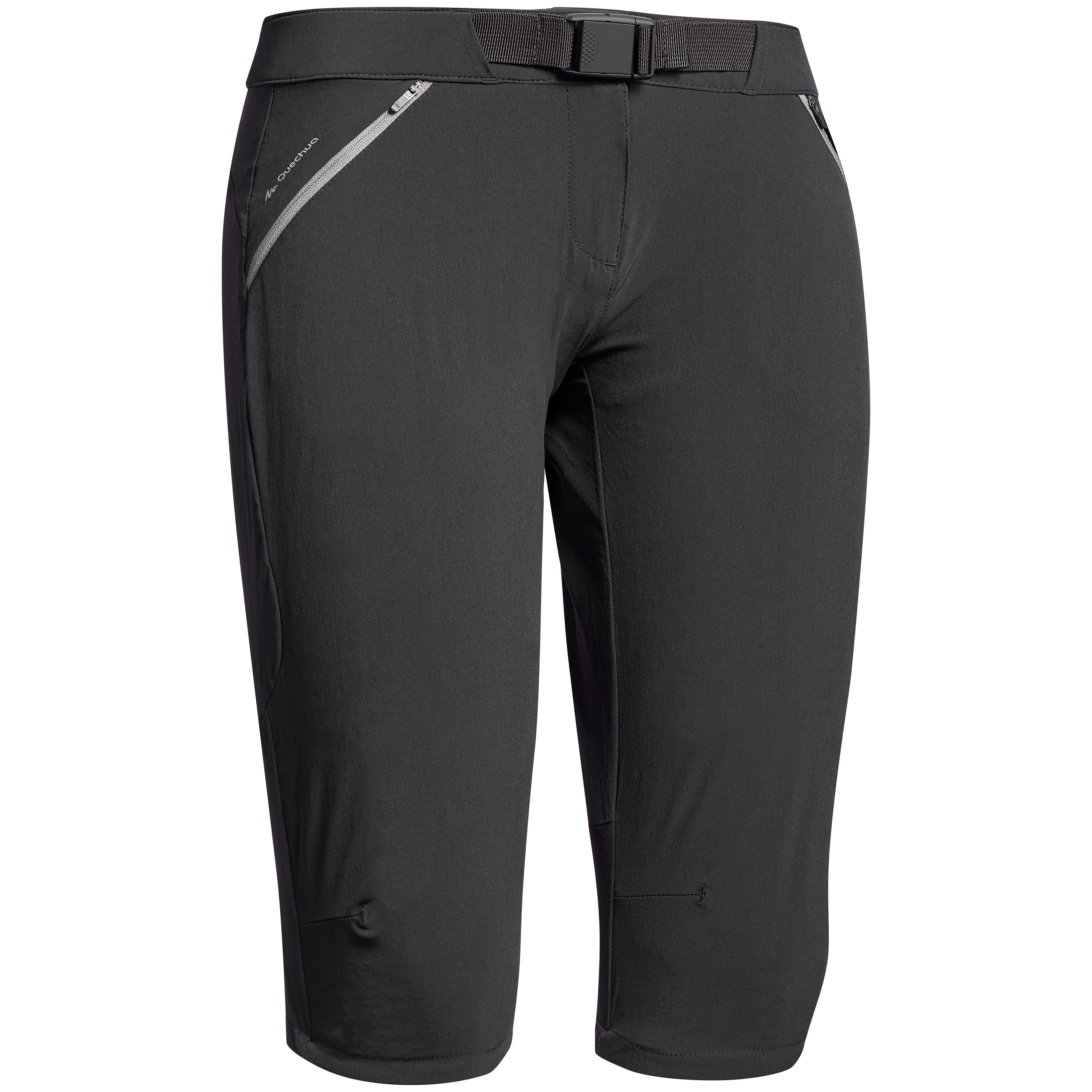 Quechua Wanderhose Bergwandern MH500 Damen schwarz