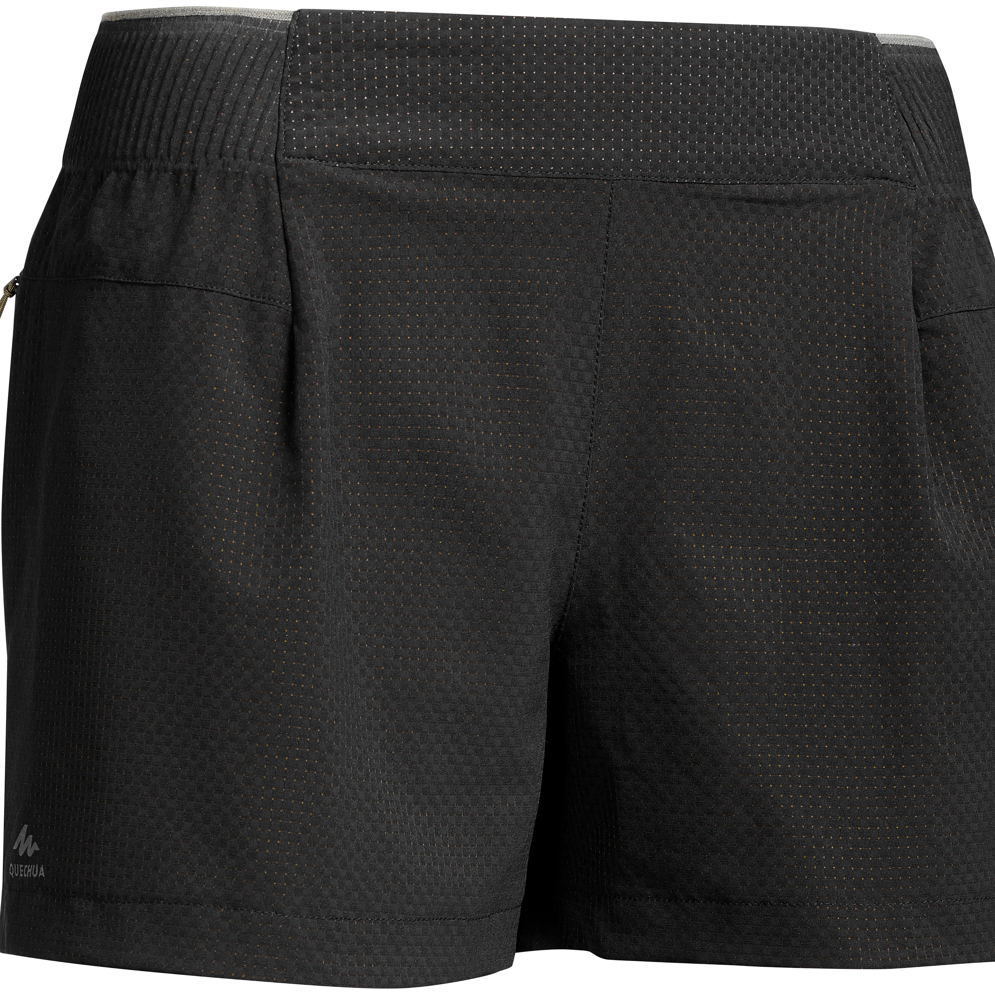 Quechua Wandershorts Speed Hiking FH500 Damen schwarz