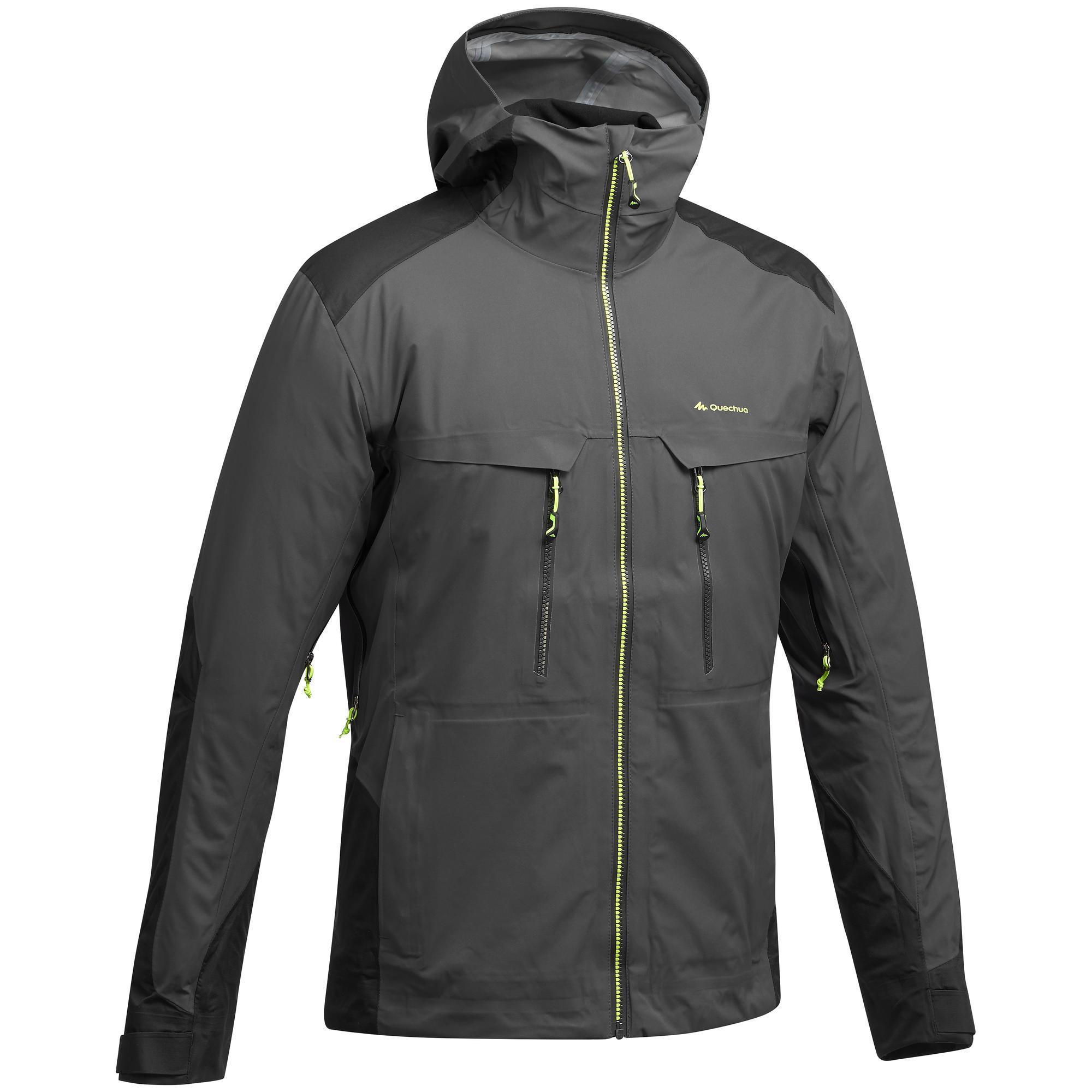 Quechua Wanderjacke MH900 wasserdicht leicht Herren schwarz