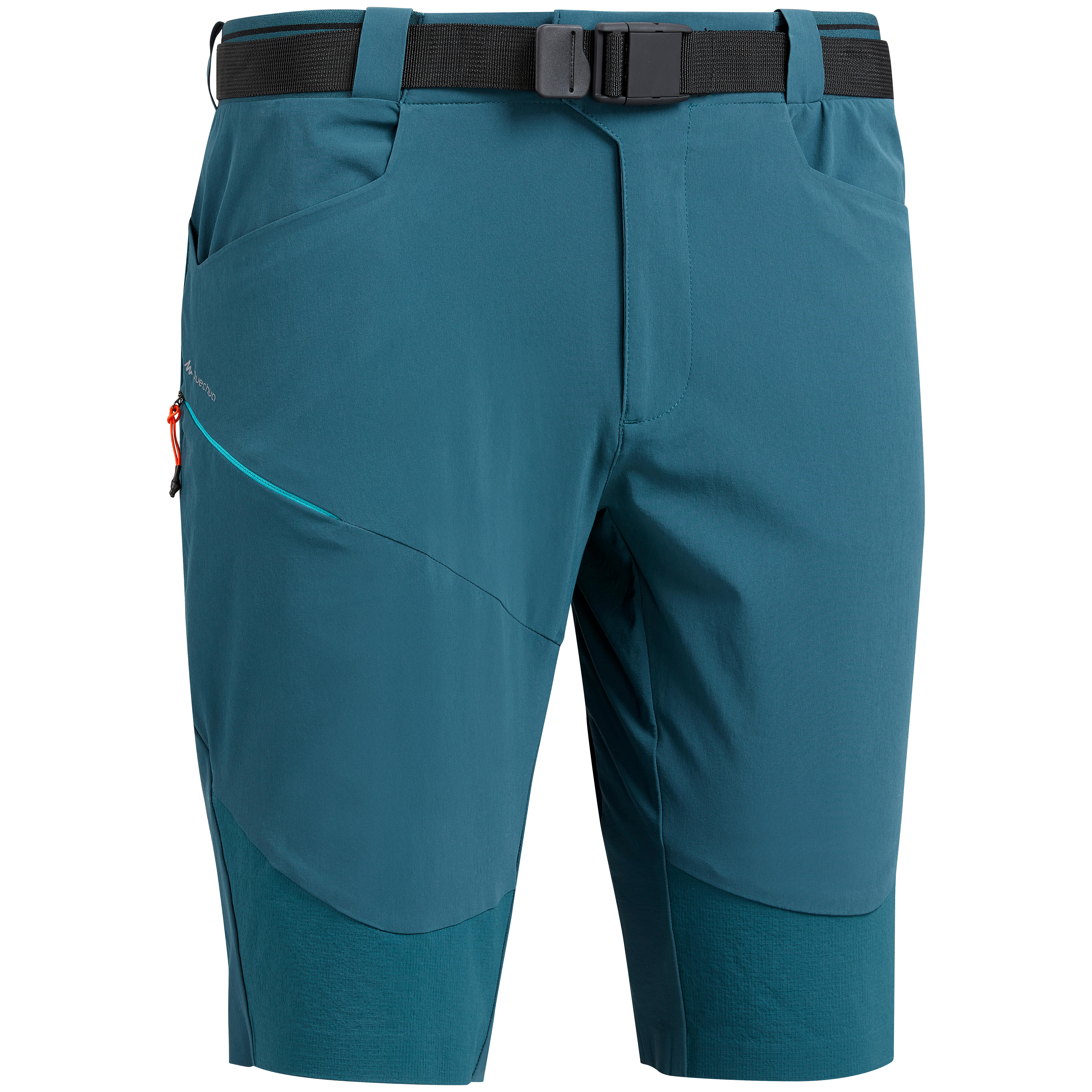Quechua Wandershorts Bergwandern MH500 knielang Herren blau