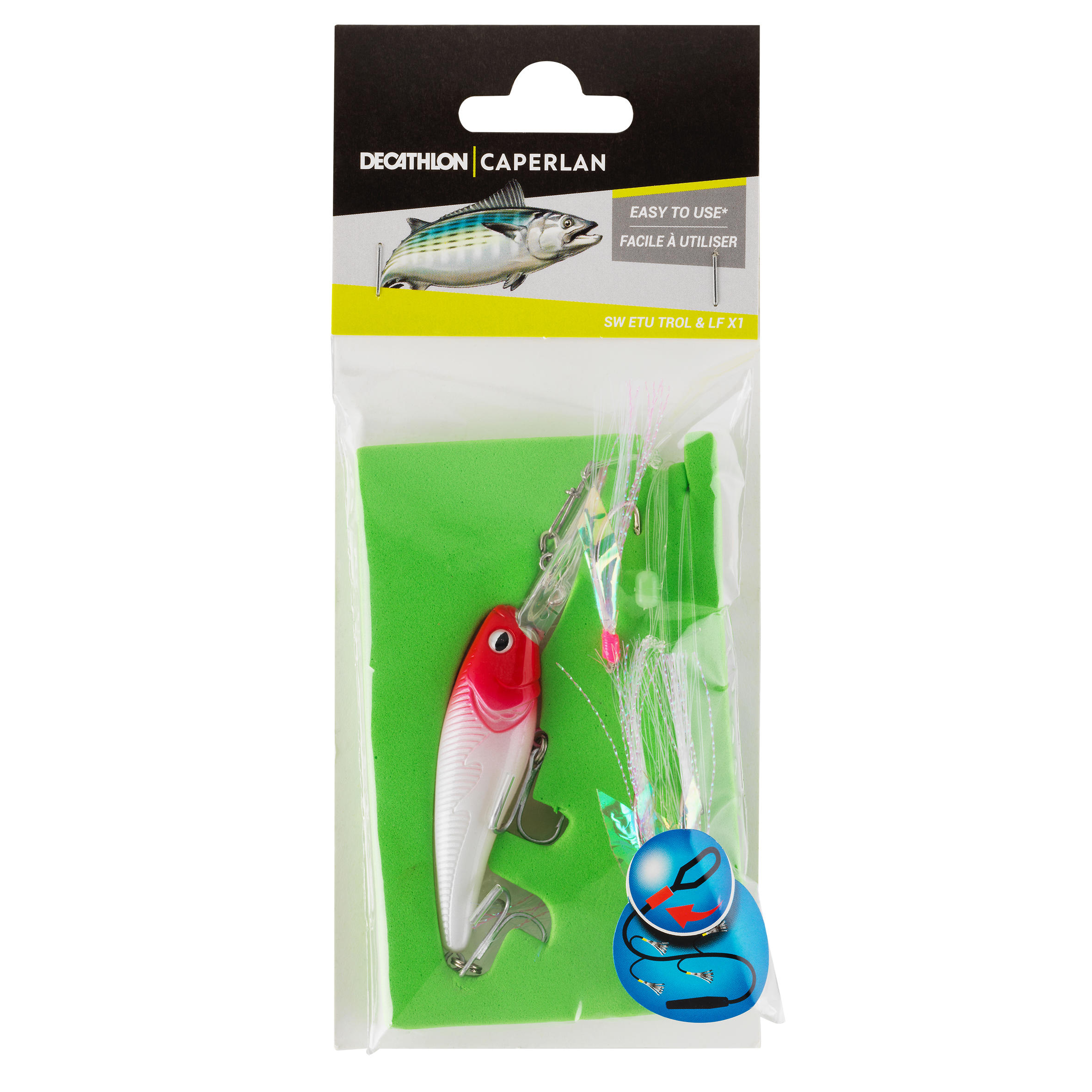 Caperlan Fertigmontage Paternoster und Wobbler SW RTC TROL & LF Meeresangeln