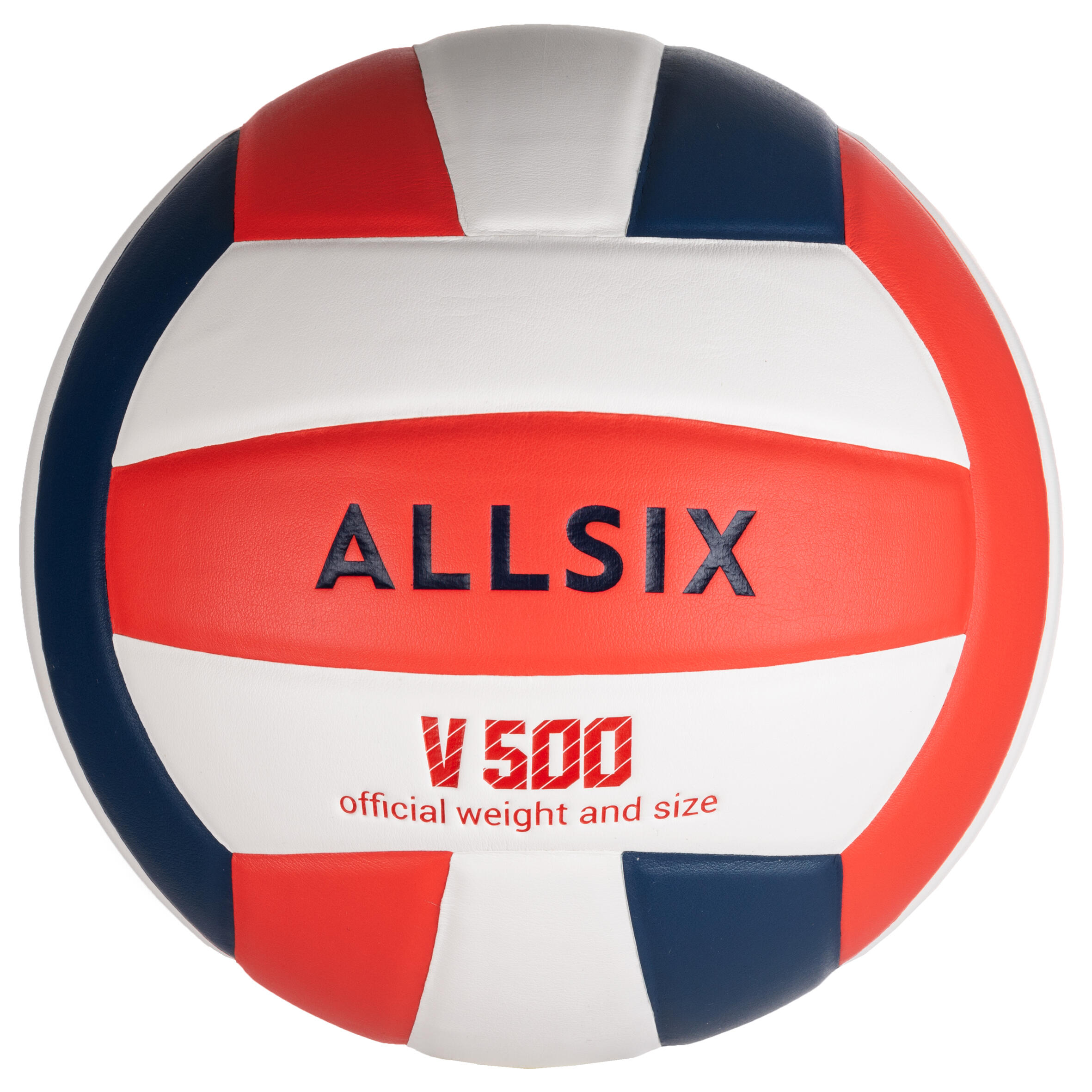 Allsix Volleyball V500 weiss/blau/rot