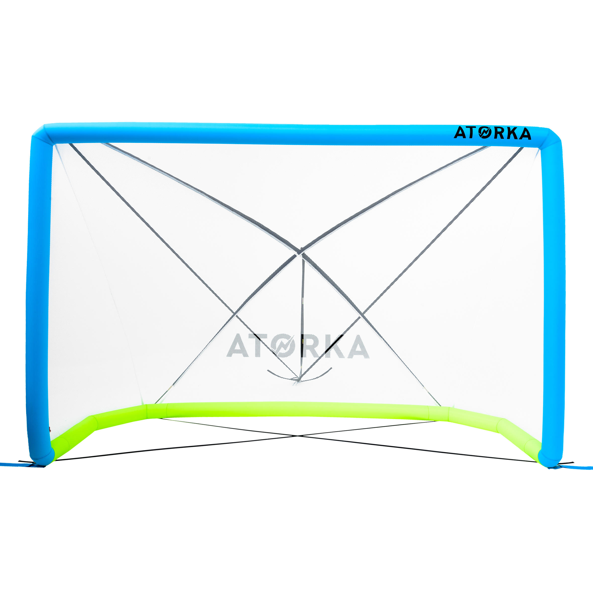 Atorka Aufblasbares Beachhandballtor HIG500 blau/gelb