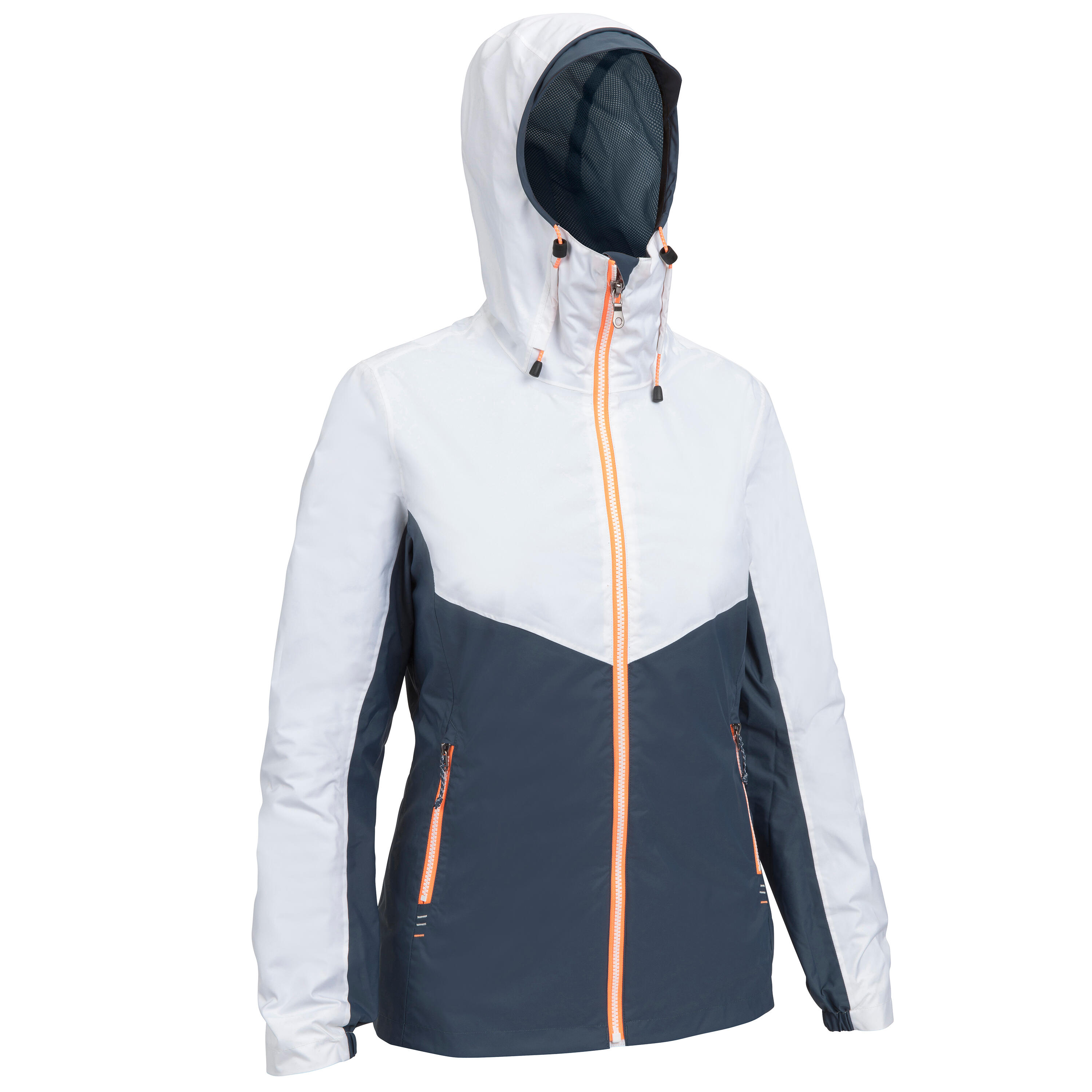 Tribord Regenjacke Segeln Damen 100 wasserdicht weiss