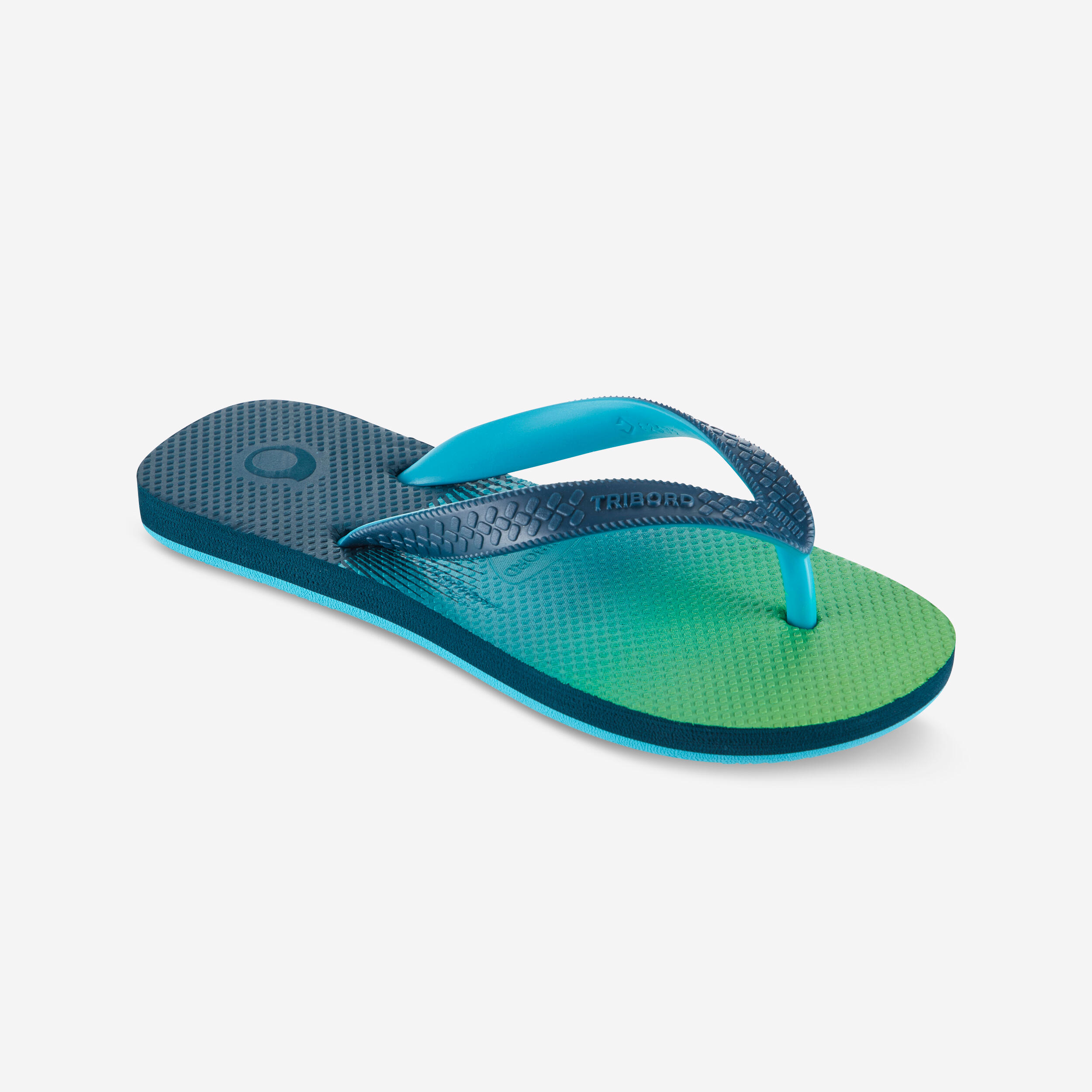 Olaian Zehensandalen Jungen 190 Sunset grün/blau