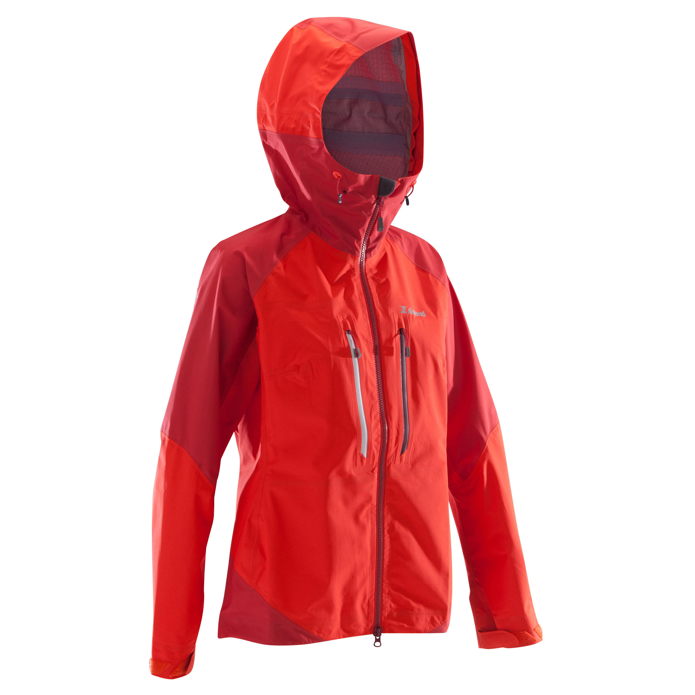 Simond Regenjacke Bergsteigen Alpinism Light wasserdicht Damen rot
