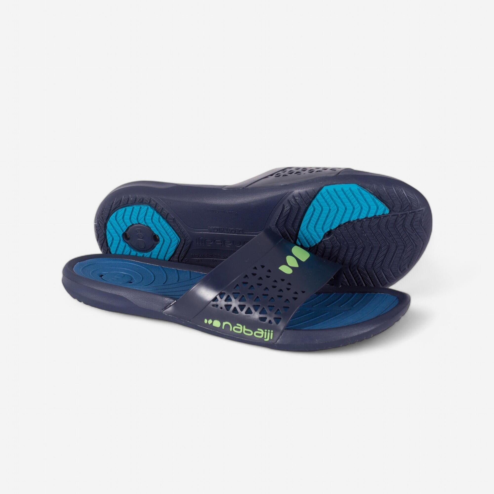 Nabaiji Badelatschen Slap 500 Plus Herren blau