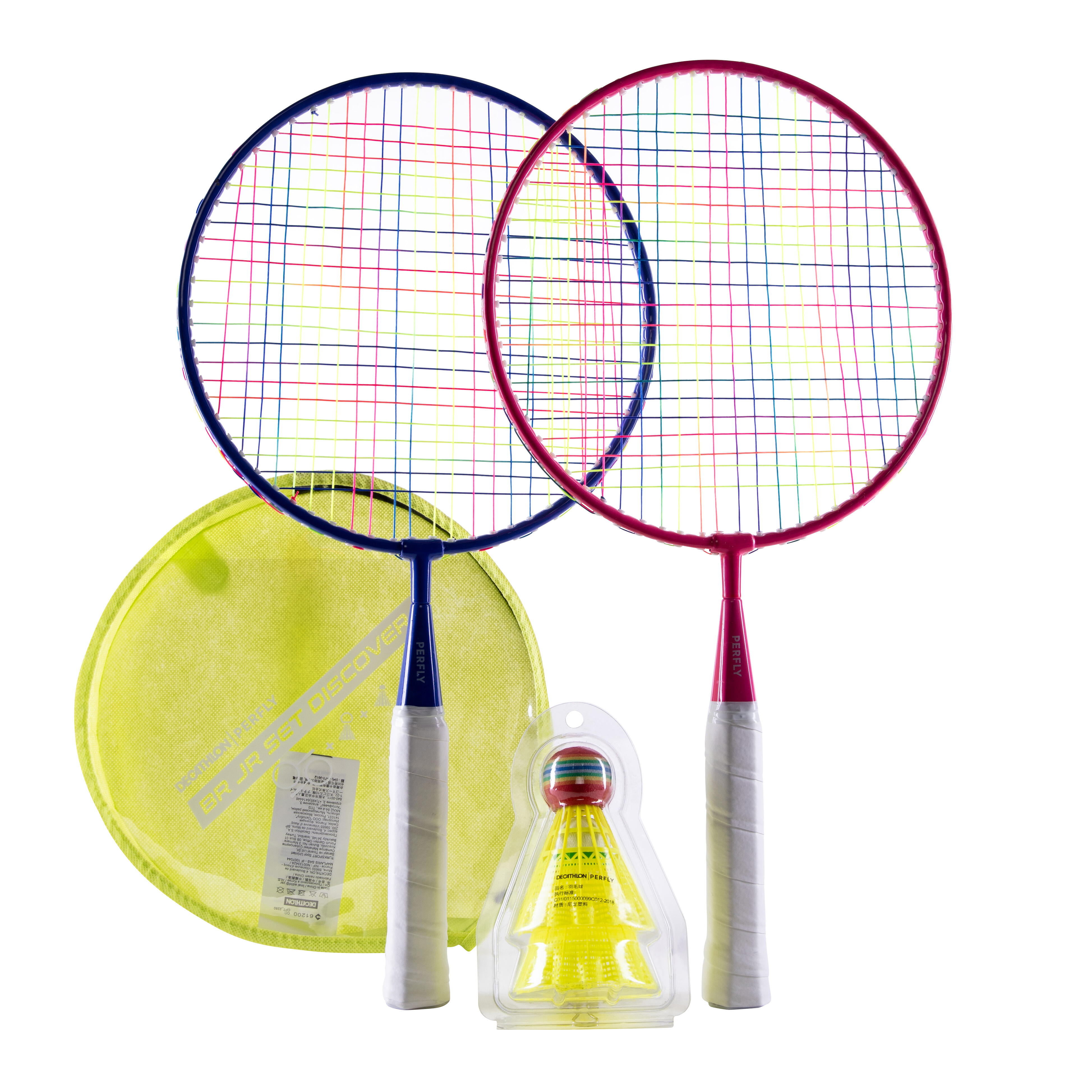 Perfly Badminton-Set Discover Kinder rot/blau