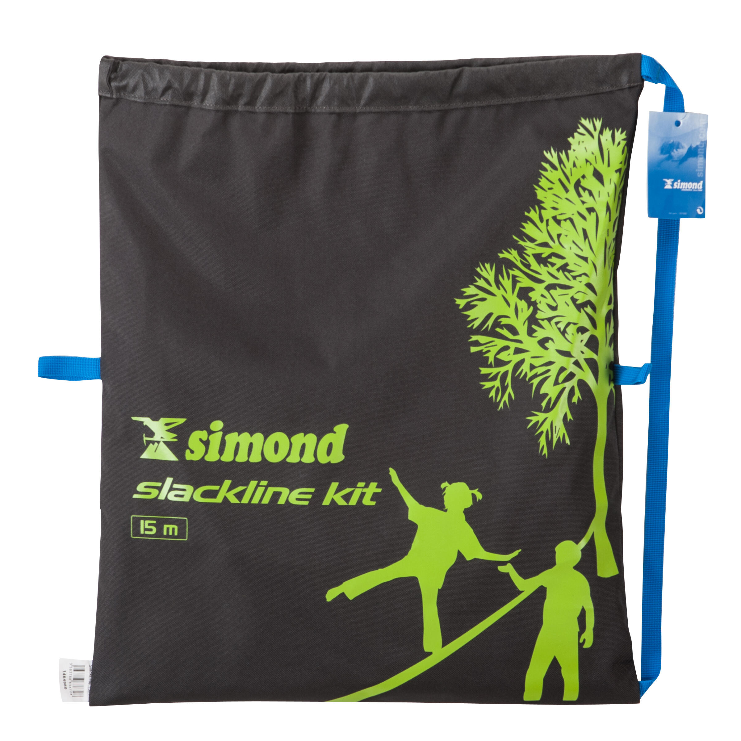 Simond Slackline 5 cm x 15 m grün