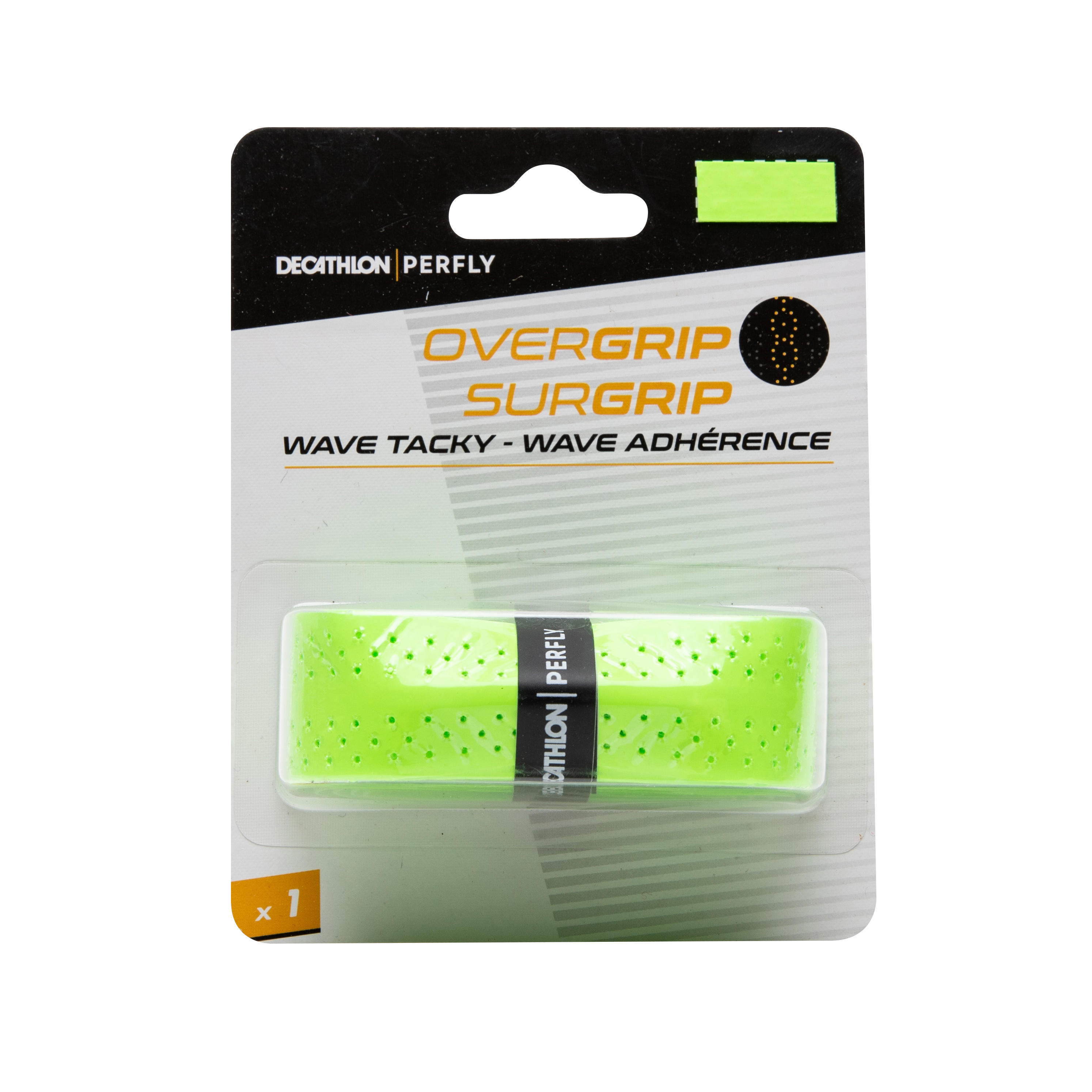 Perfly Griffband Badminton Surgrip Wave neongrün