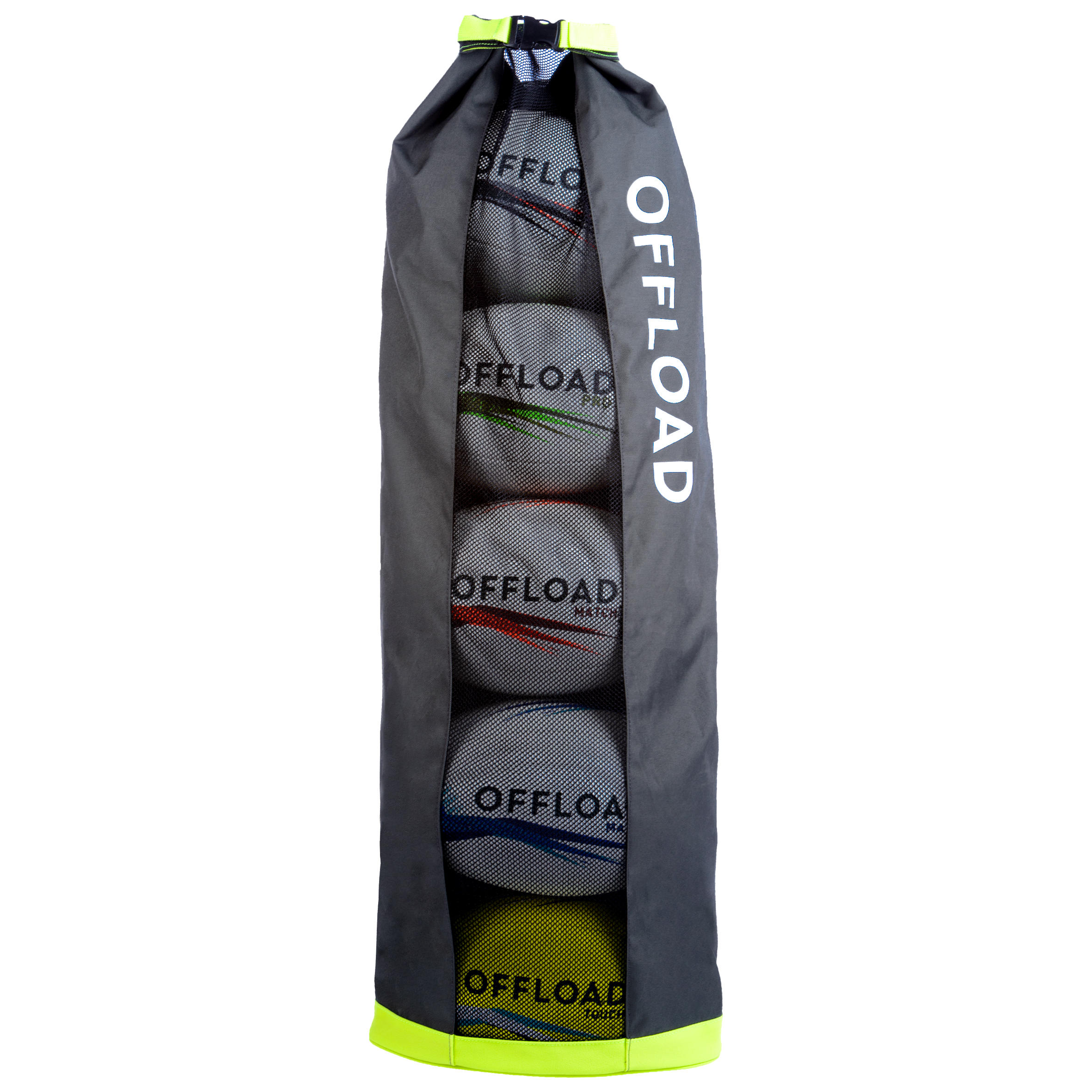 Offload Balltasche Tube 5 Rugbybälle khaki