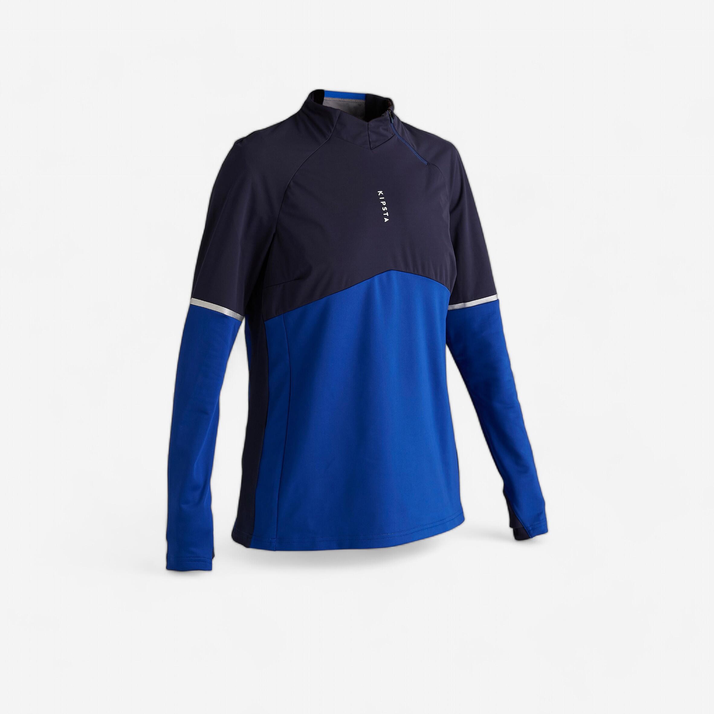 Kipsta Sweatshirt Trainingsshirt Fussball T500 Damen blau