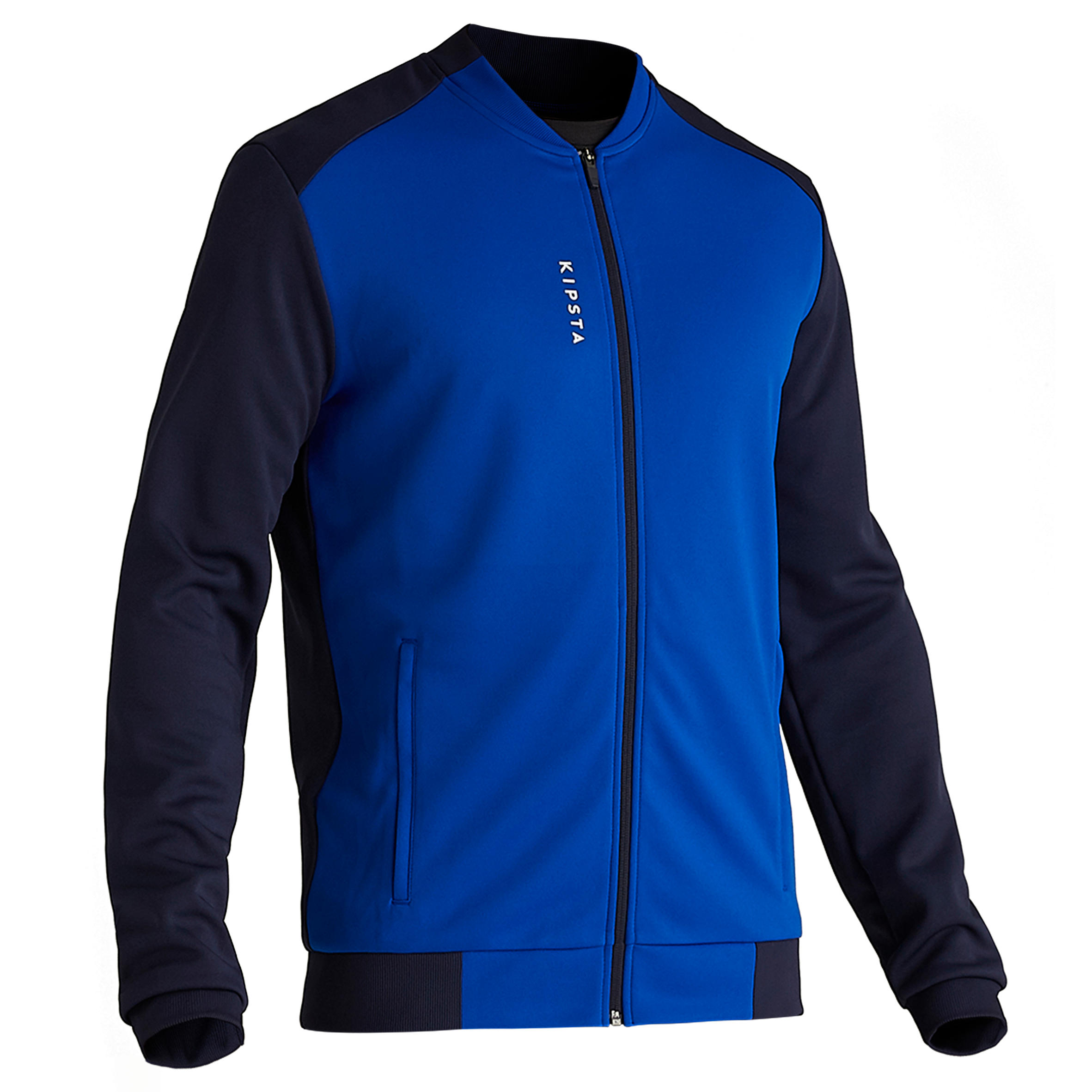 Kipsta Trainingsjacke leicht Fussball T100 Erwachsene blau